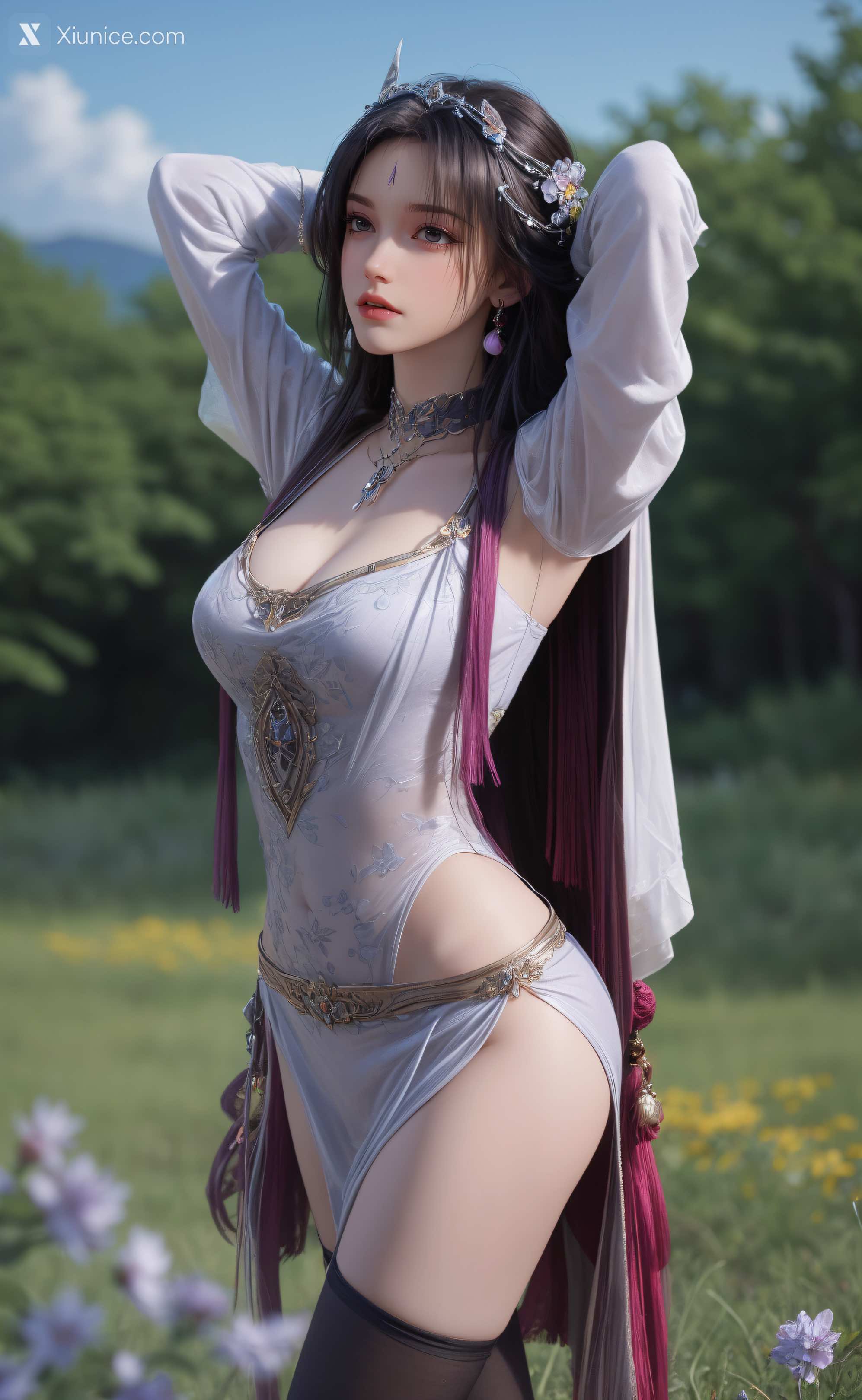 AI Girl – 暗河传 – 慕雪薇 慕雨墨 – 慕雨墨 户外写真 第17张