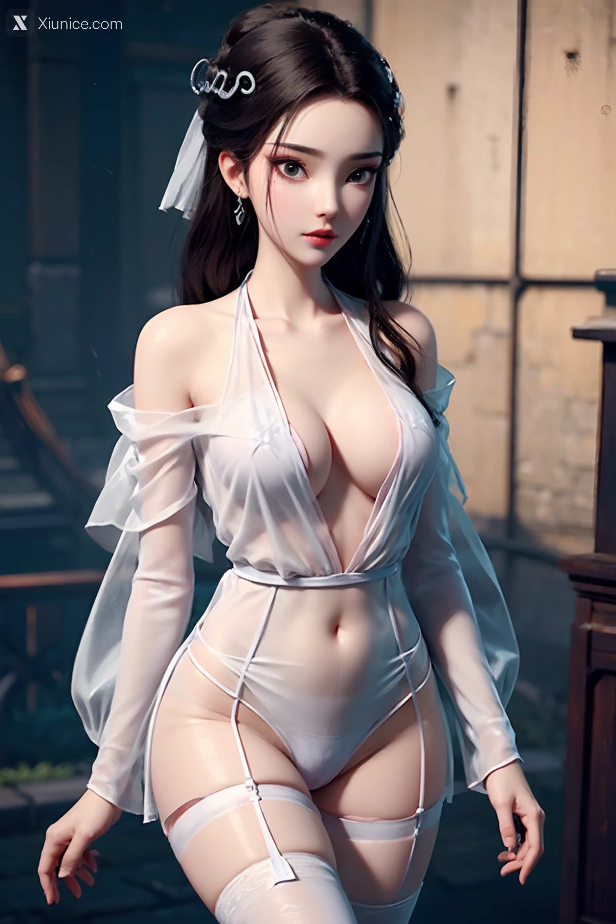 AI Girl – 白蛇缘起 – 小白 – 小白 薄纱 EP.1 第154张
