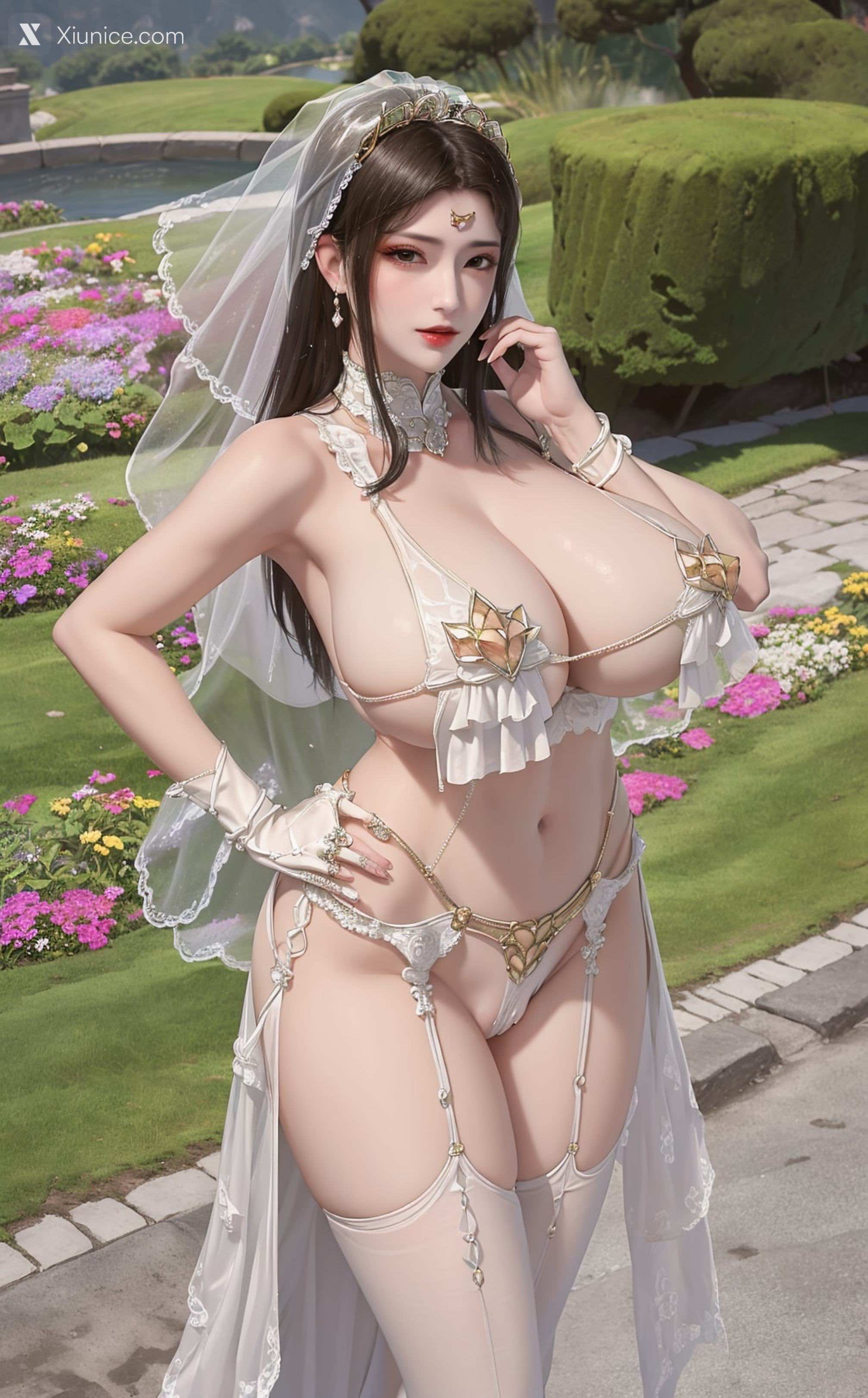 AI Girl – 斗破苍穹 – 美杜莎 白丝婚纱巨汝 第6张
