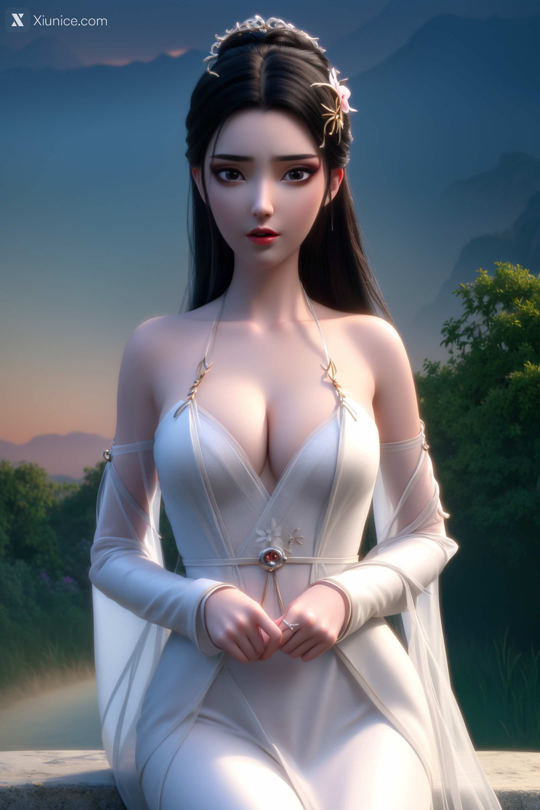 AI Girl – 白蛇缘起 – 小白 – 小白 薄纱 EP.1 第41张