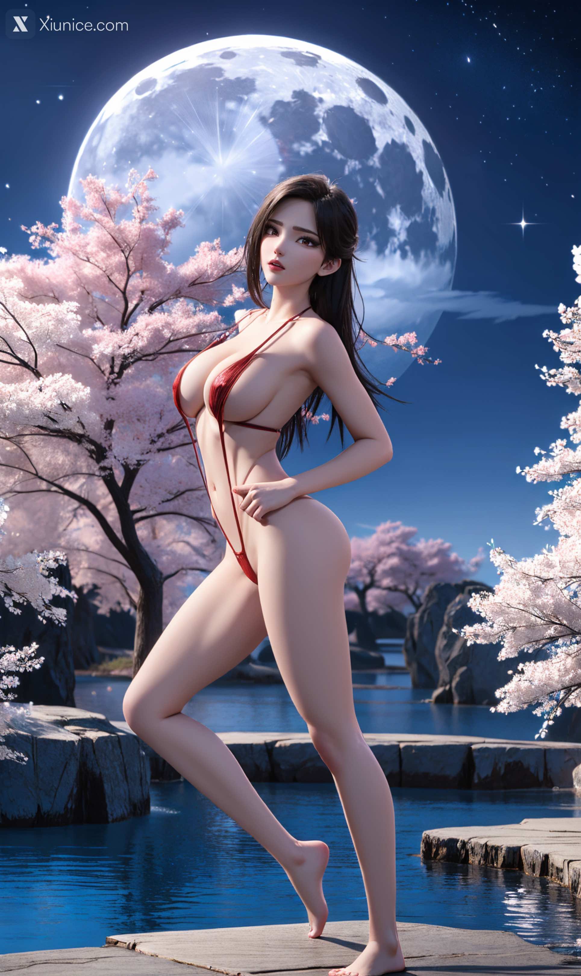 AI Girl – 白蛇缘起 – 小白 弹弓泳装 第4张
