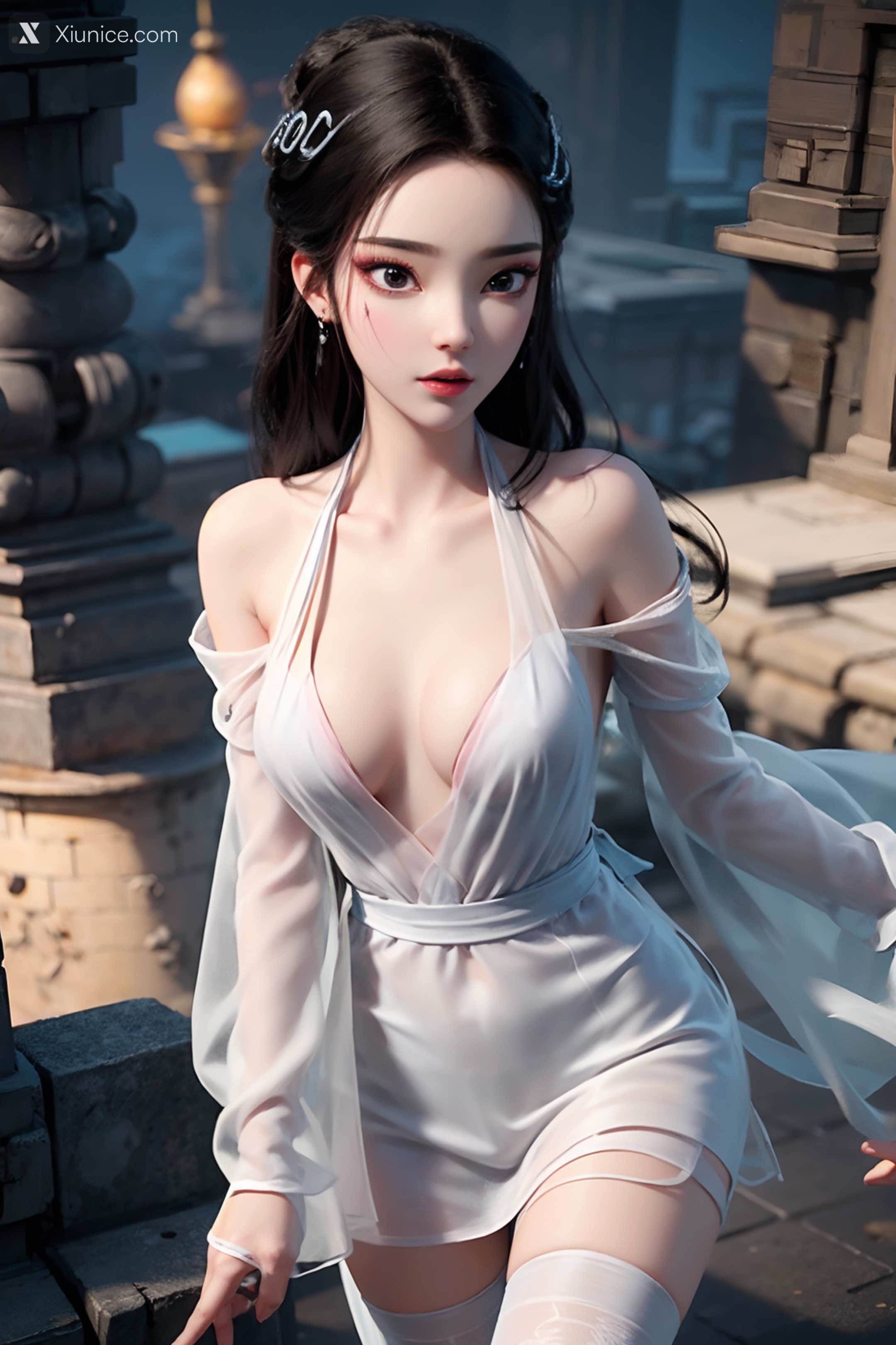 AI Girl – 白蛇缘起 – 小白 – 小白 薄纱 EP.1 第60张