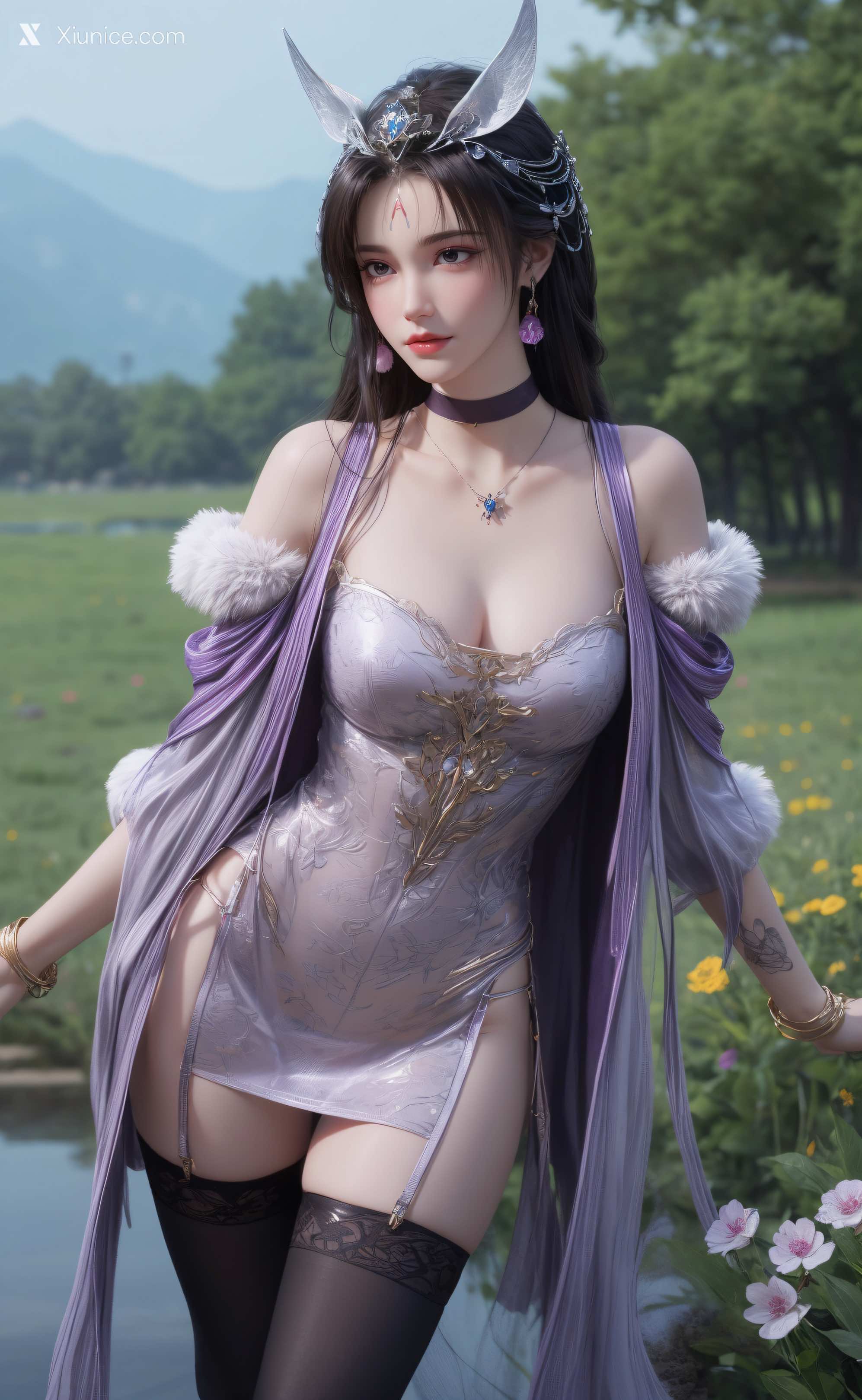 AI Girl – 暗河传 – 慕雪薇 慕雨墨 – 慕雨墨 户外写真 第14张