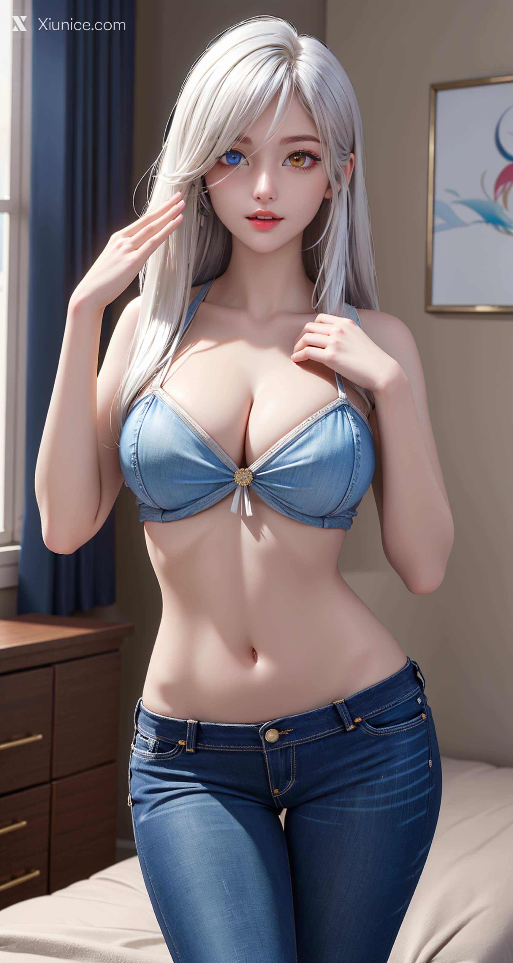AI Girl – 从红月开始 – 十七妹妹 – 十七妹妹 卧室写真 第6张