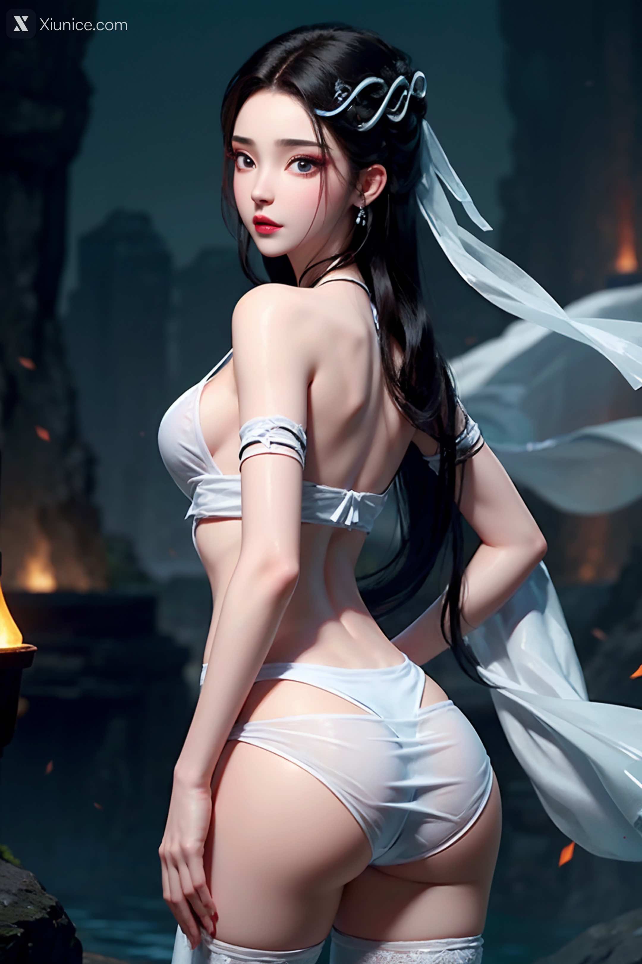 AI Girl – 白蛇缘起 – 小白 – 小白 薄纱 EP.1 第196张