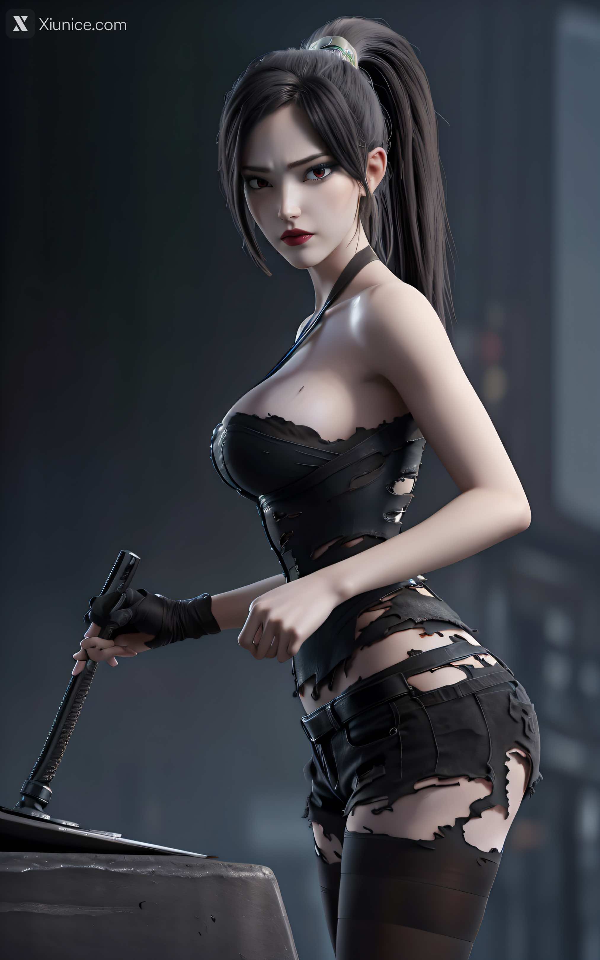AI Girl – 白蛇 – 小青 – 小青 破衣 第27张