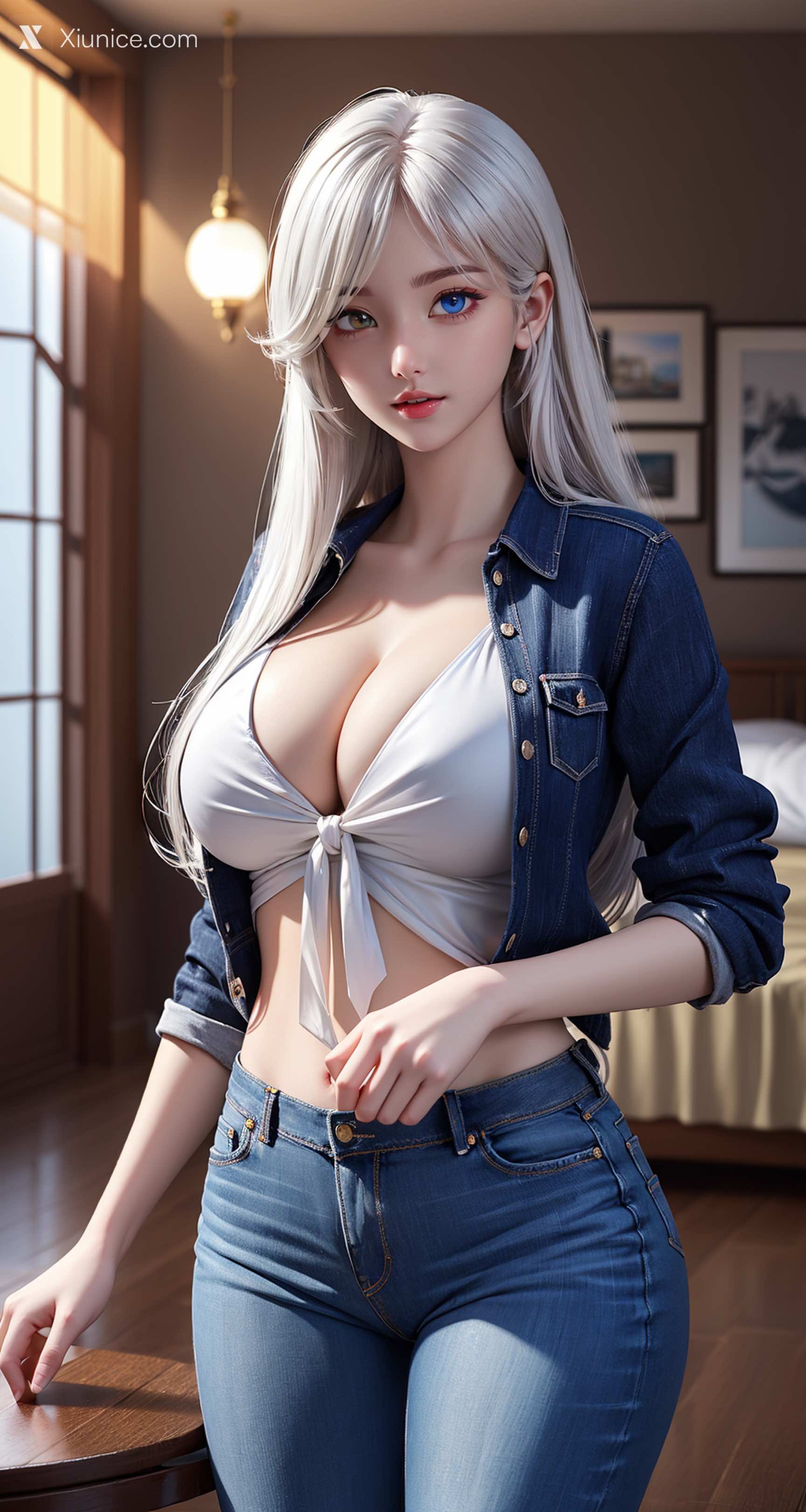 AI Girl – 从红月开始 – 十七妹妹 – 十七妹妹 卧室写真 第7张