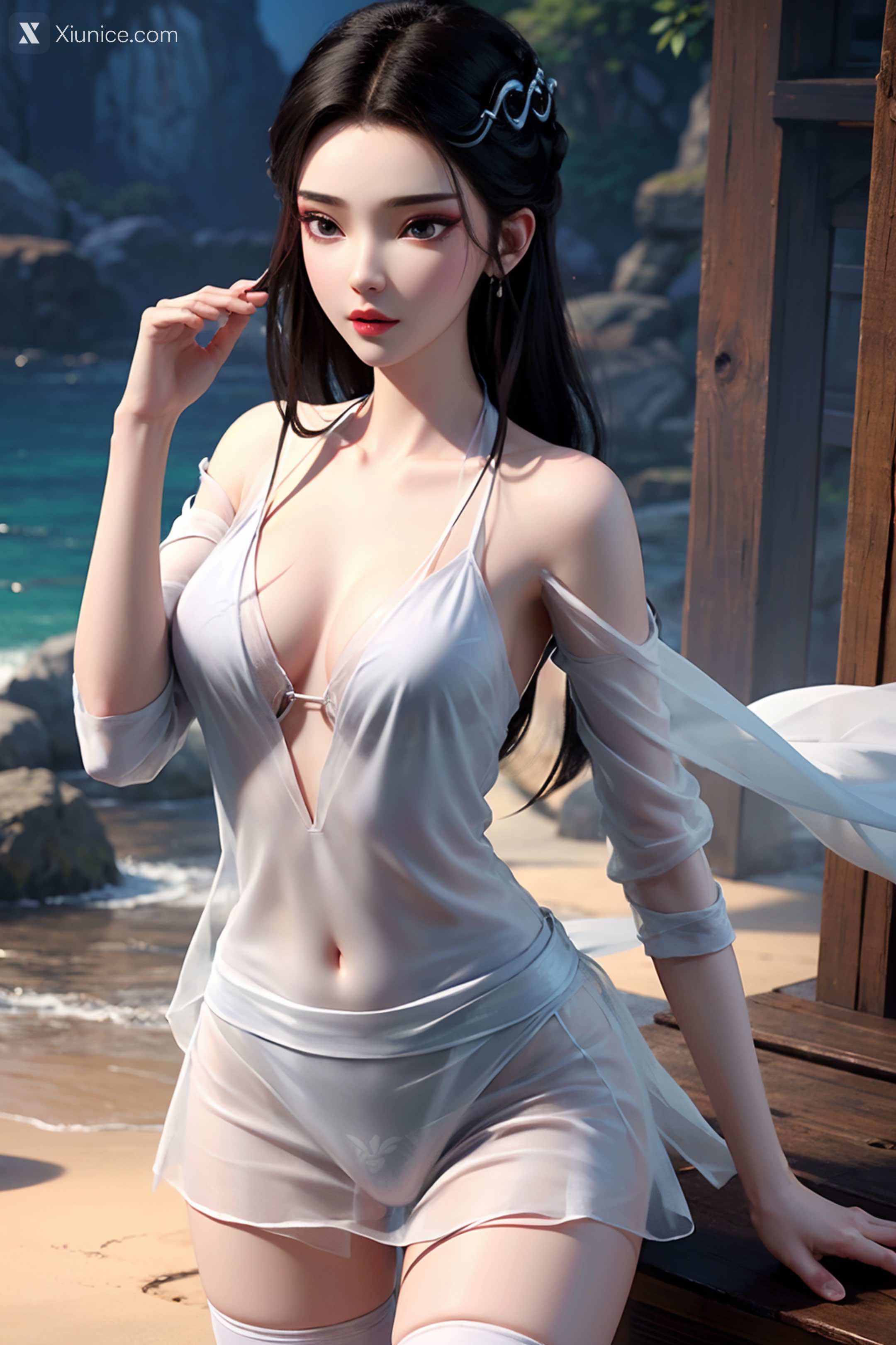 AI Girl – 白蛇缘起 – 小白 – 小白 薄纱 EP.1 第56张