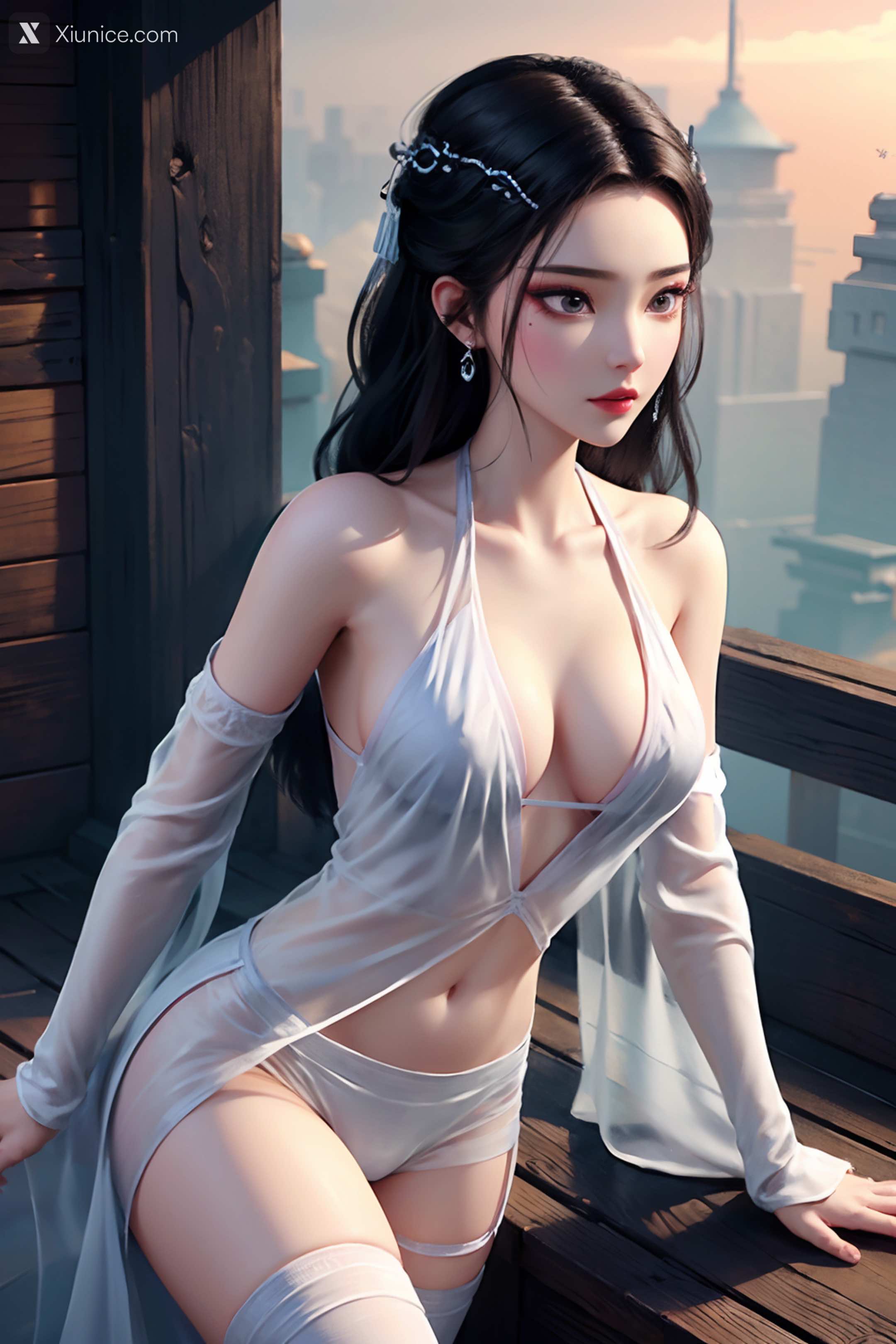AI Girl – 白蛇缘起 – 小白 – 小白 薄纱 EP.1 第135张