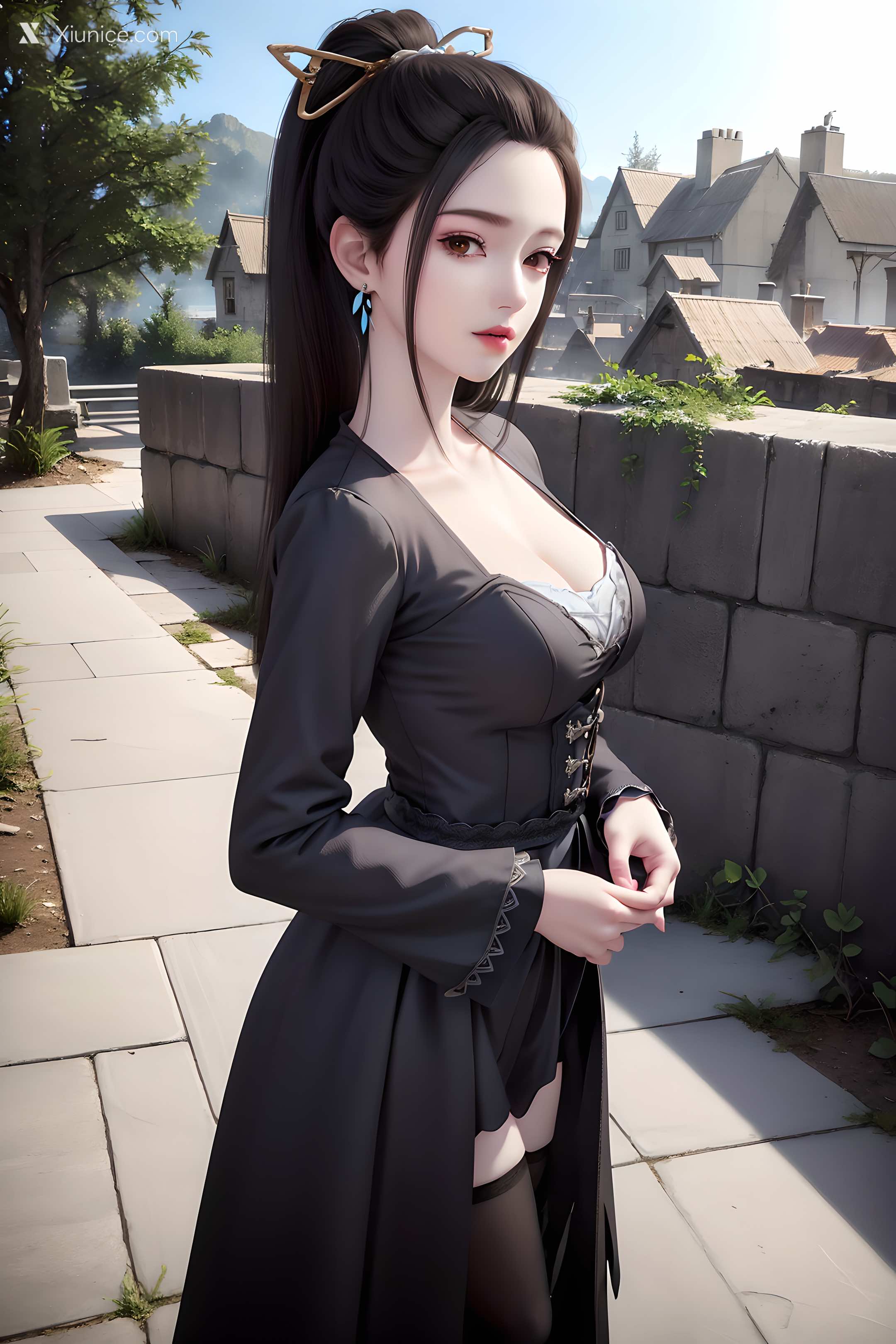 AI Girl – 妖神记 – 龙羽音 应月茹 – 应月茹3 户外 第19张