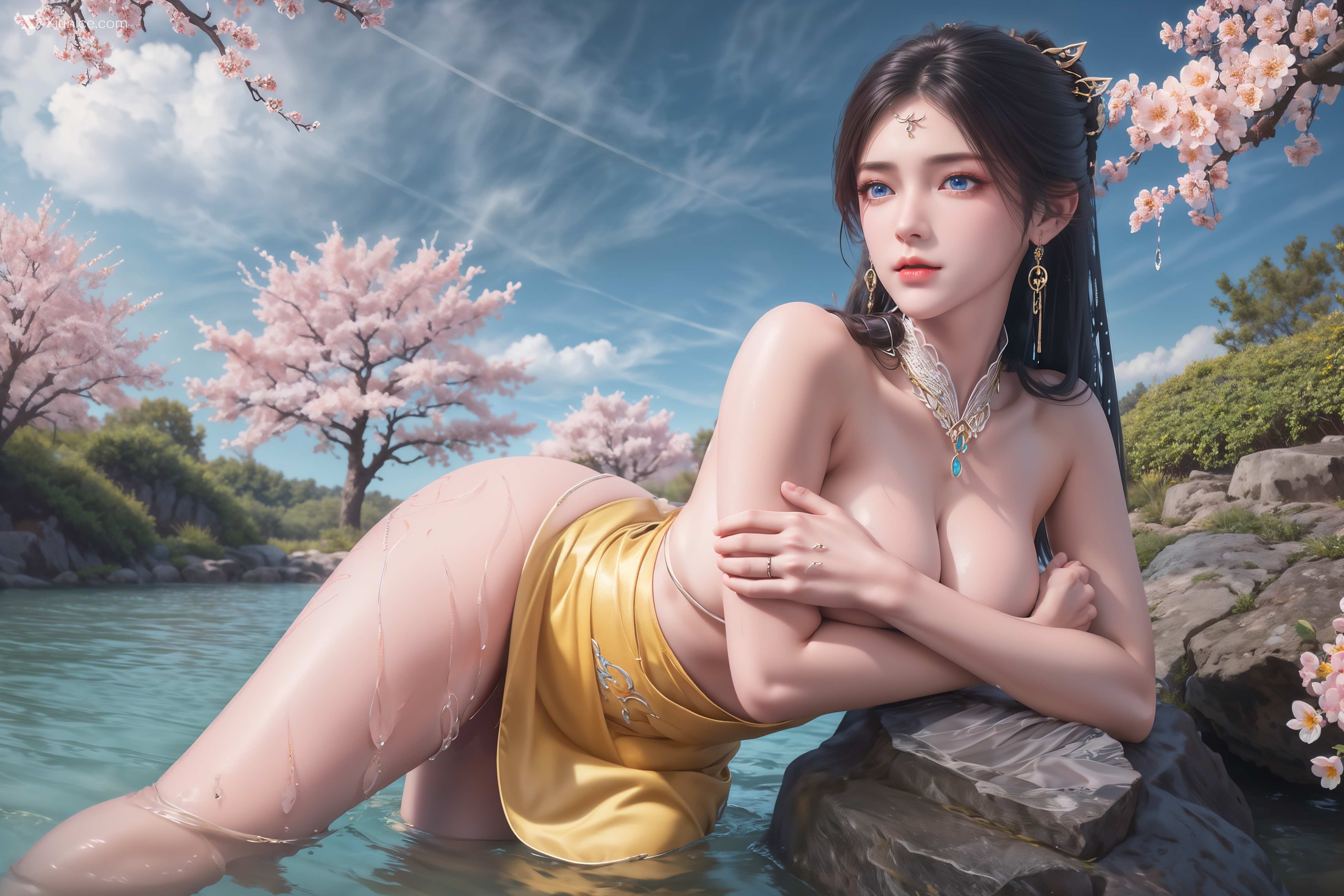 AI Girl – 诛仙-金瓶儿 溪边写真 第16张