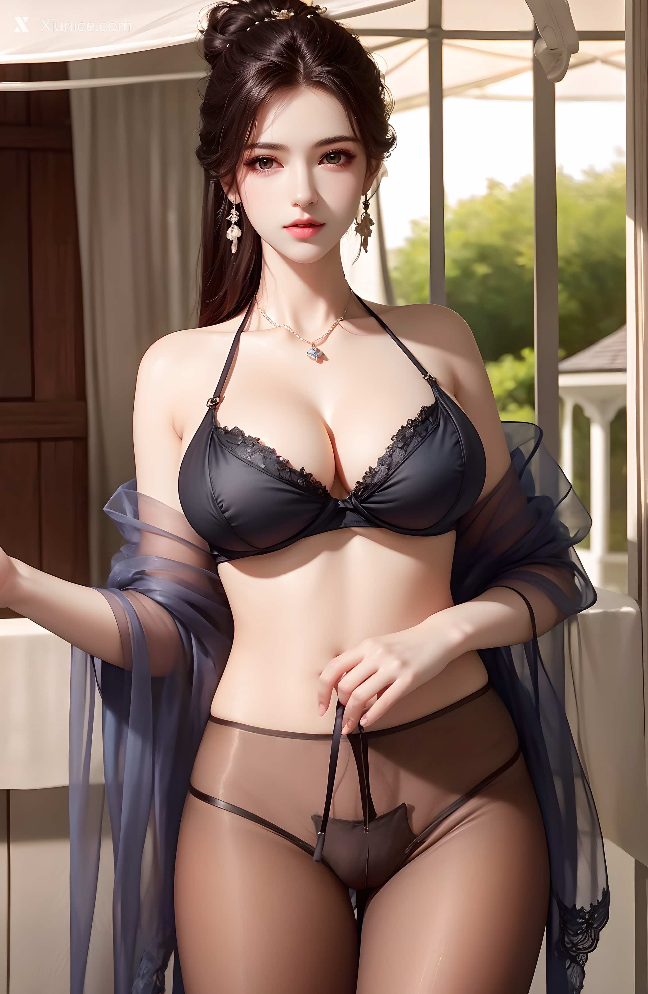 AI Girl – 绫清竹-拦腰细腻黑丝 第6张