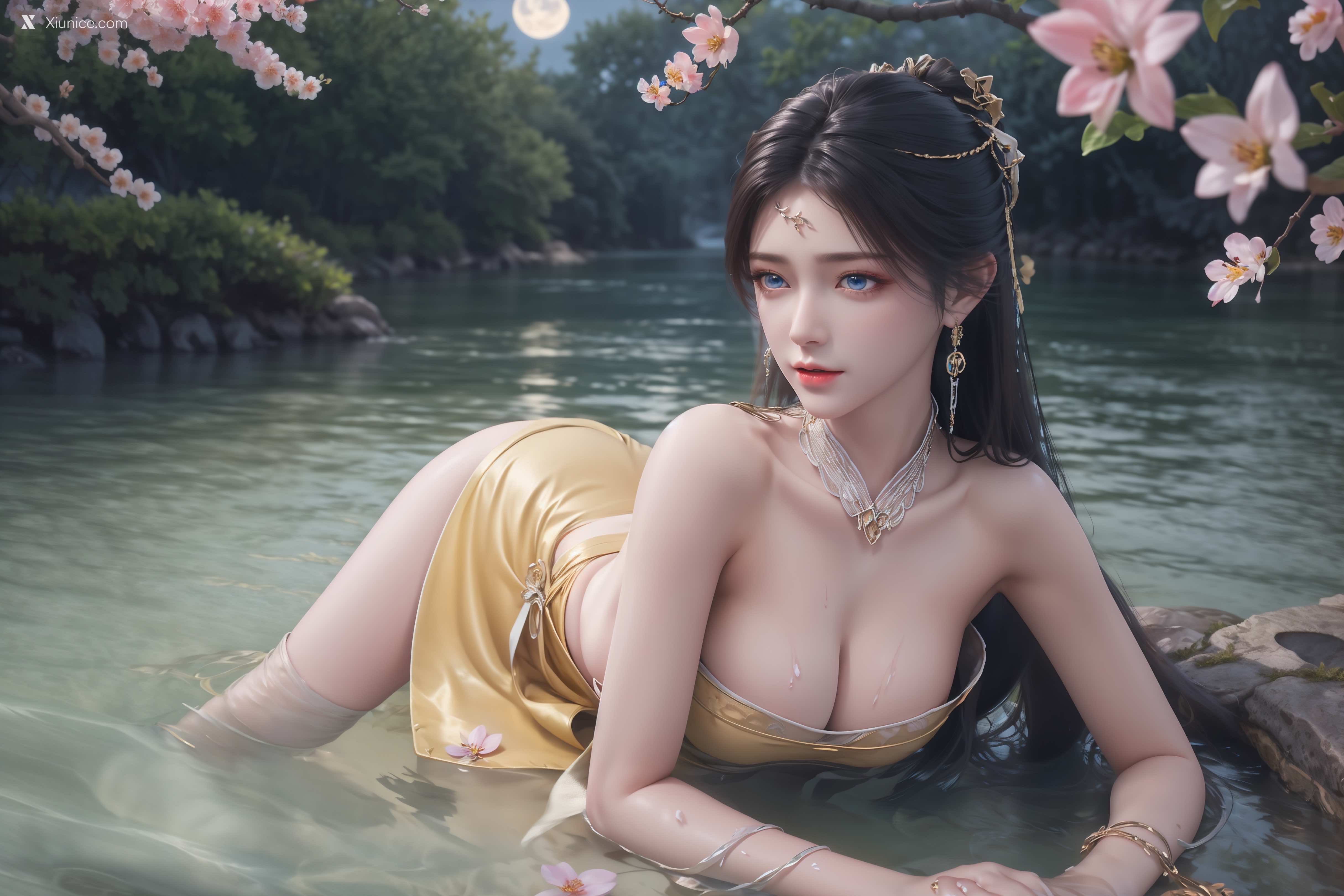 AI Girl – 诛仙-金瓶儿 溪边写真 第9张