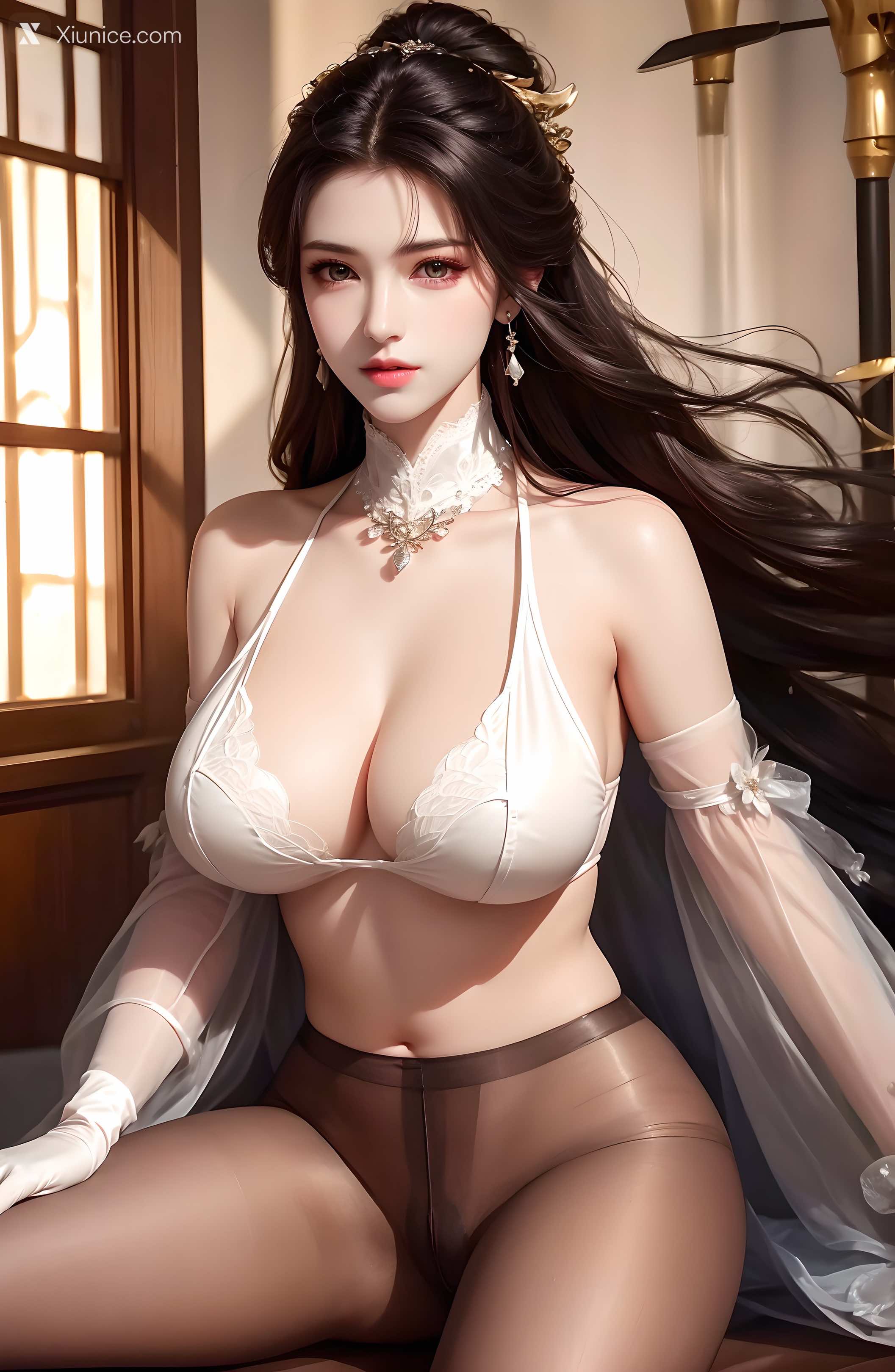 AI Girl – 绫清竹-拦腰细腻黑丝 第1张