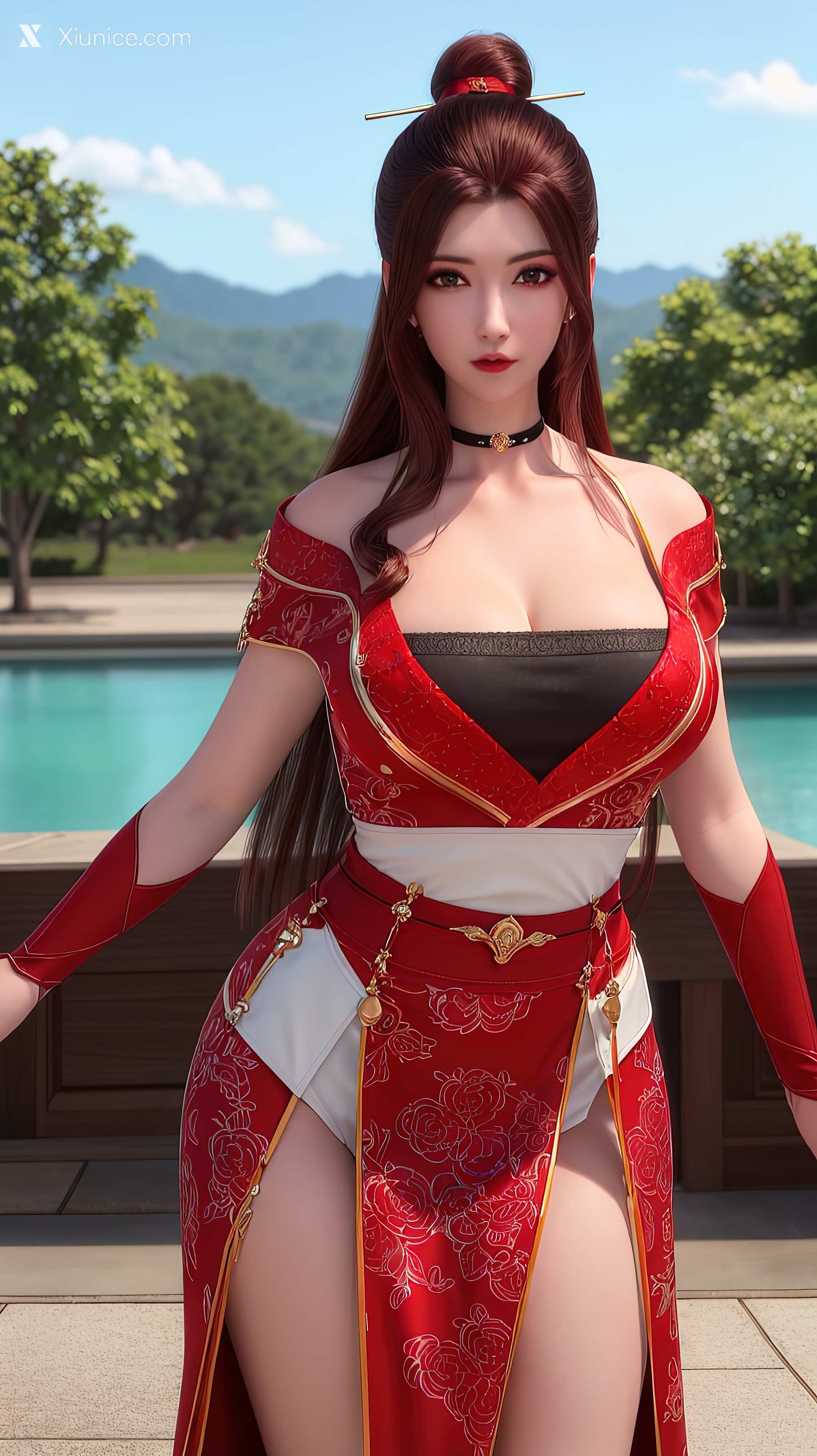 AI Girl – 堕玄师 – 白堇 非浅 沈燃 – 沈燃 户外红装 第18张