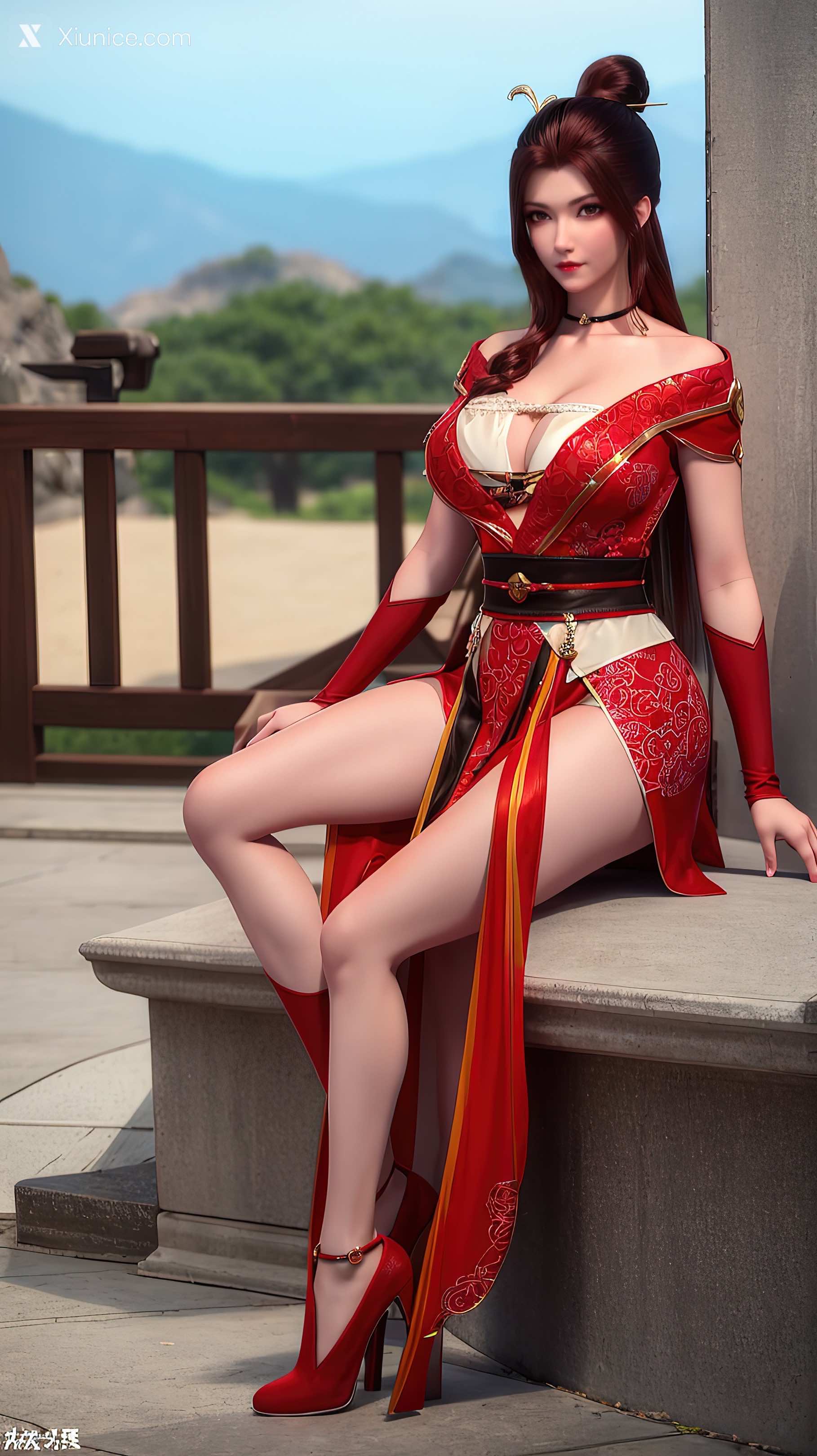 AI Girl – 堕玄师 – 白堇 非浅 沈燃 – 沈燃 户外红装 第6张