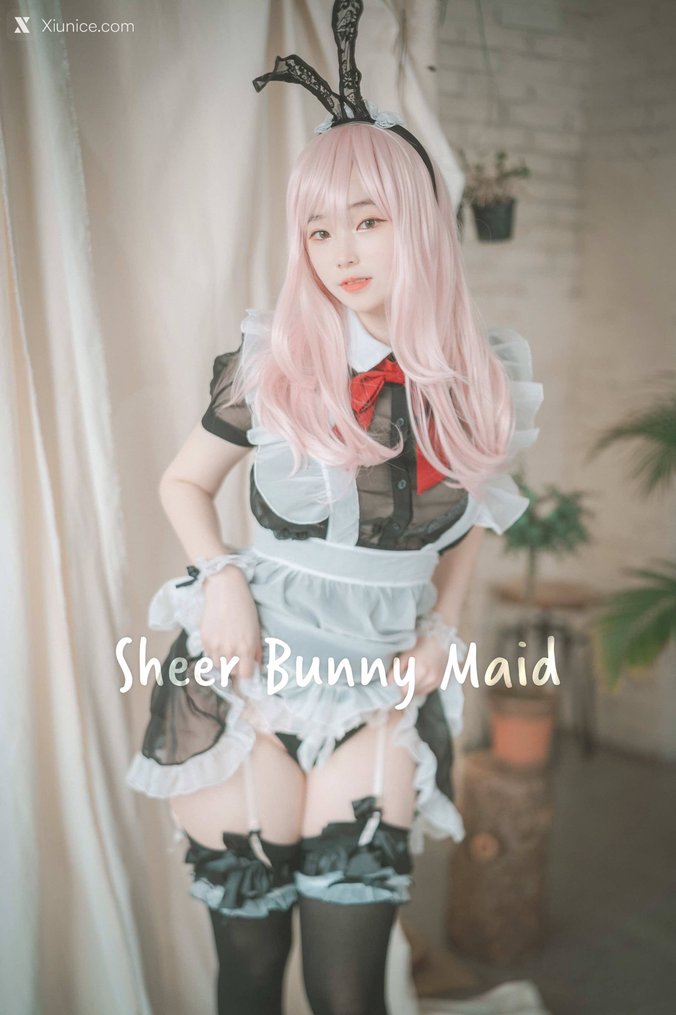 DJAWA Photo – Bambi (밤비) – Sheer Bunny Maid 第51张