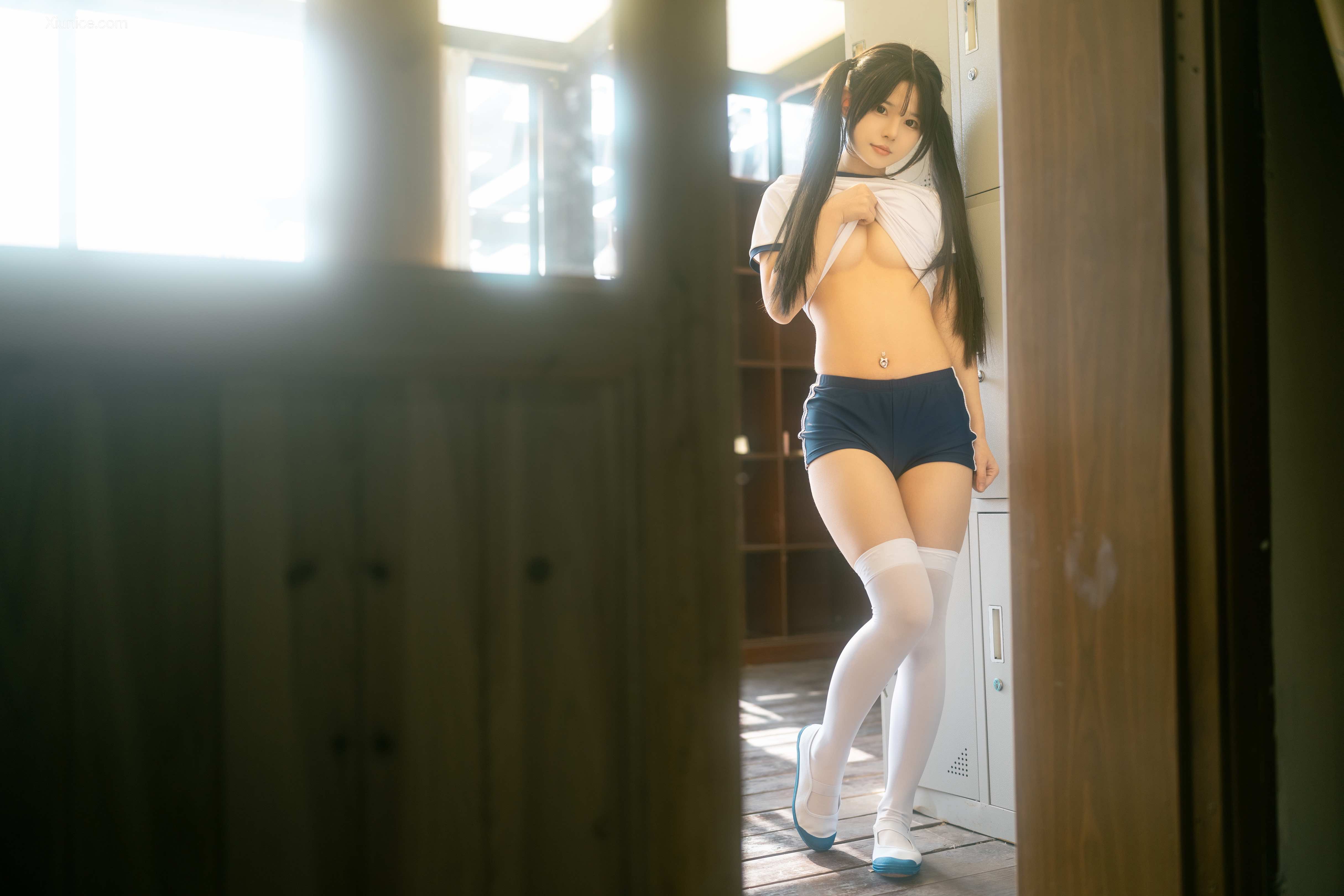 Coser@rua阮阮 – rua阮阮 – 春の更衣室-体操服 第9张