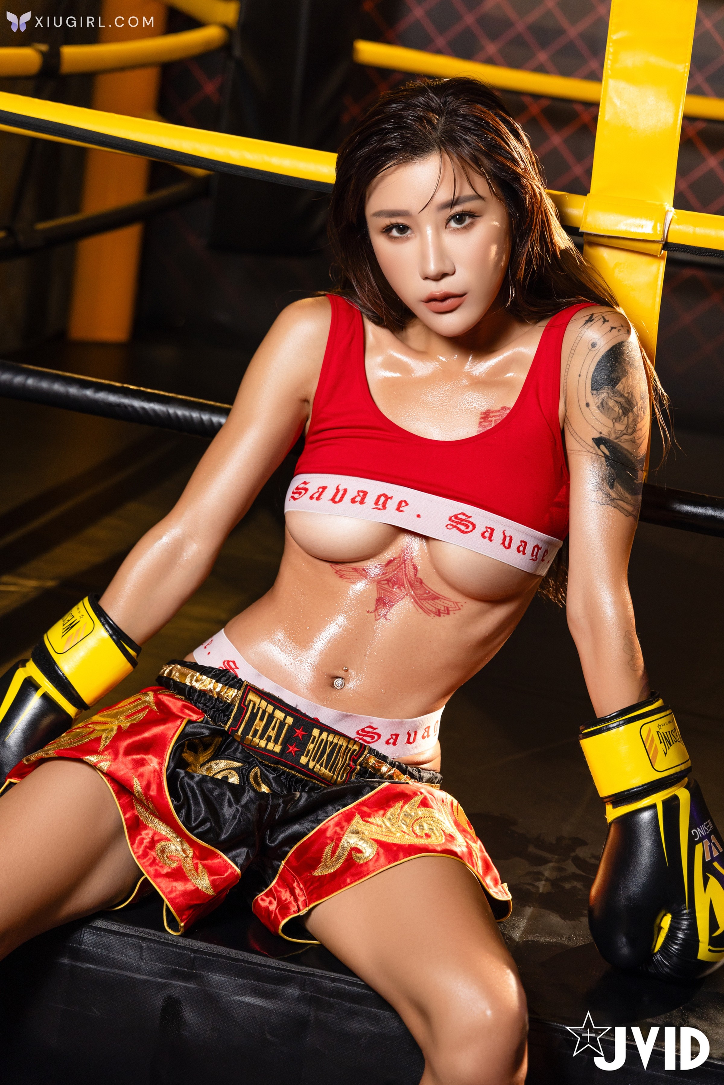 JVID Lara 雙囍 – 全裸搏擊擂台 The Empresss Struggle in the Naked Fight Zone 第1张