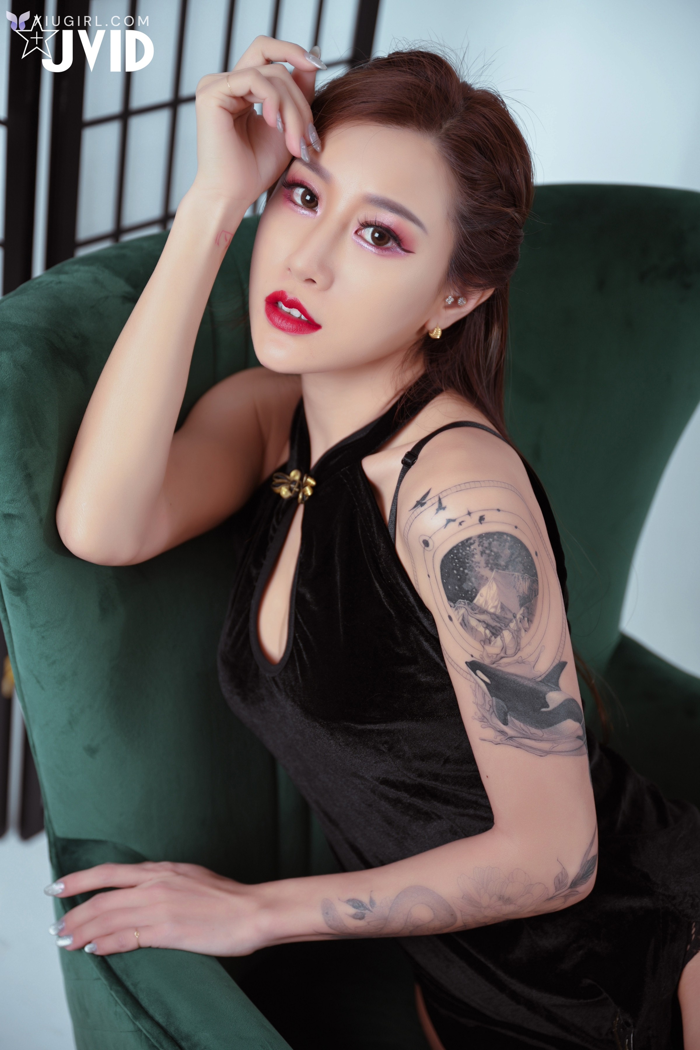 JVID Lara 雙囍 – 搭時光機到民國初年邂垢溫柔婉約內斂傳統的雙囍保守氛圍下卻給了我一段超現代新奇的感官刺激 第12张