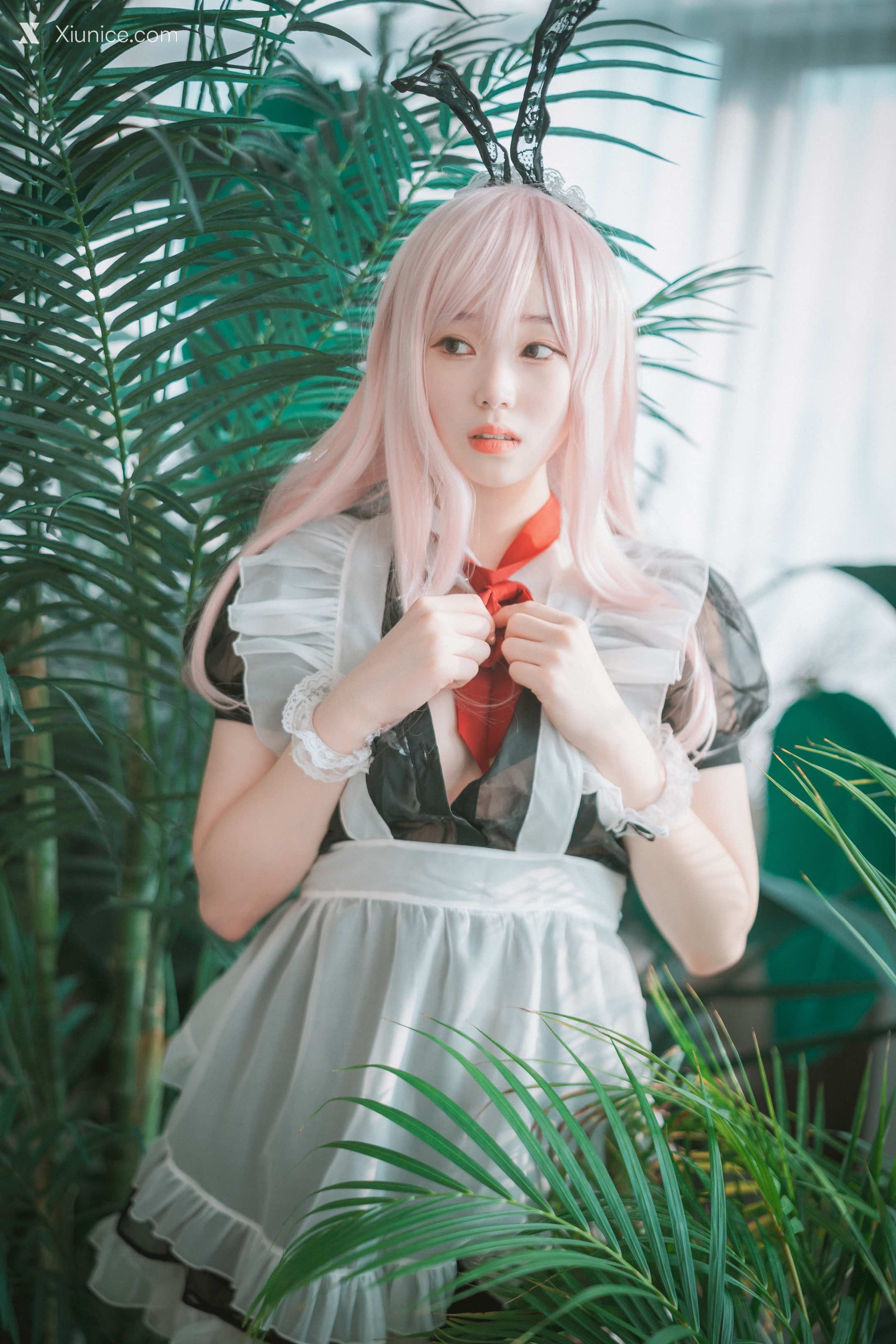 DJAWA Photo – Bambi (밤비) – Sheer Bunny Maid 第45张