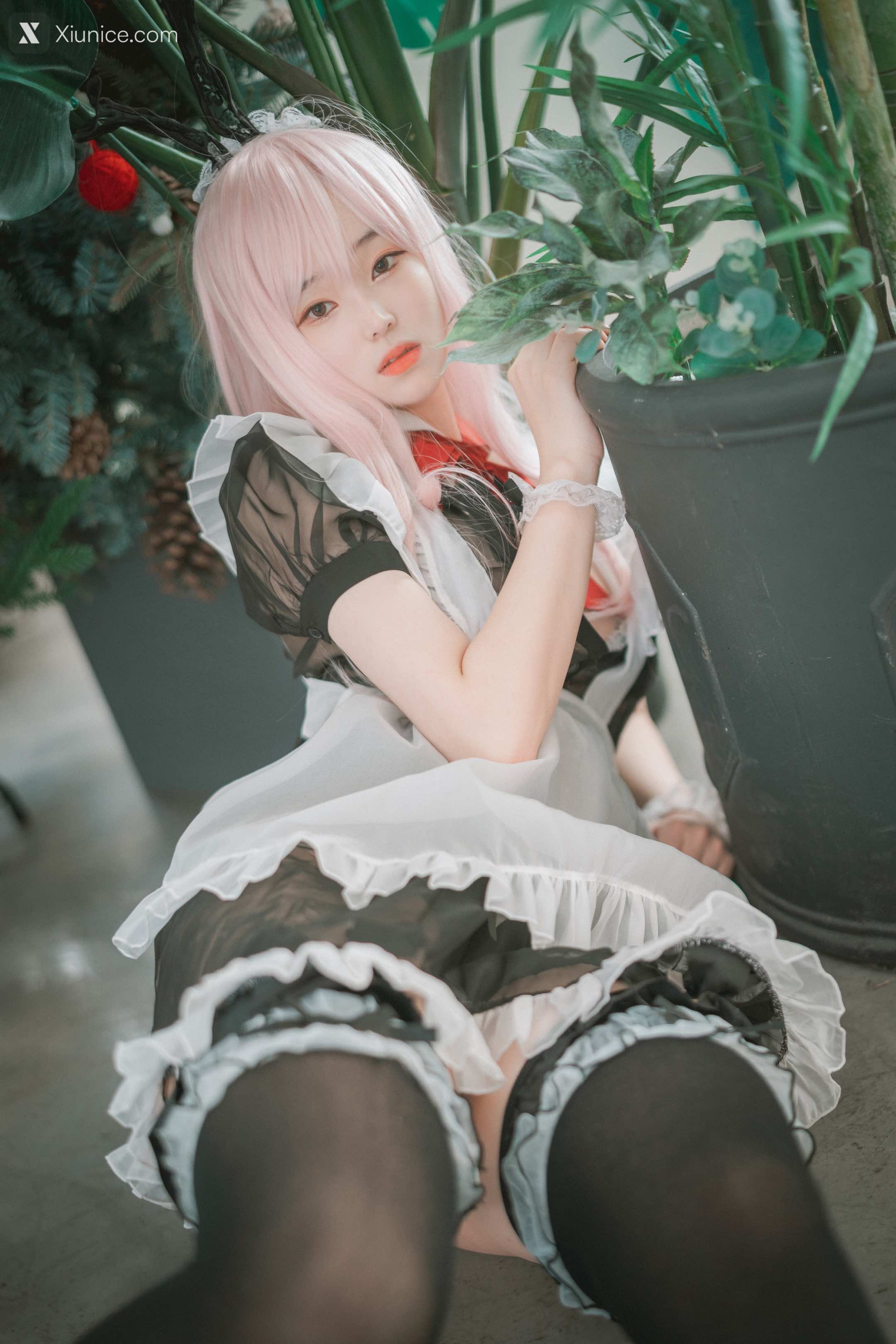 DJAWA Photo – Bambi (밤비) – Sheer Bunny Maid 第33张