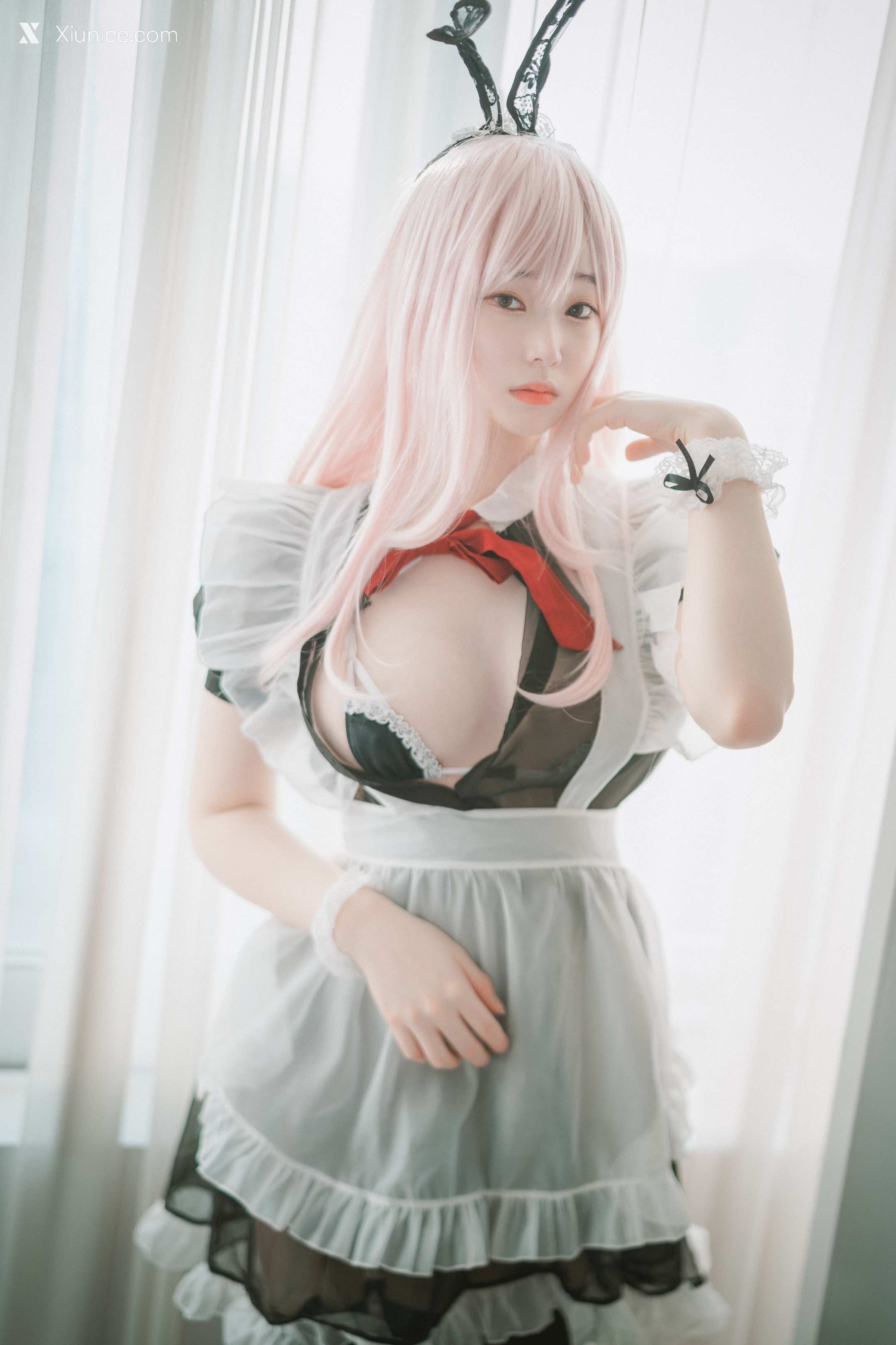 DJAWA Photo – Bambi (밤비) – Sheer Bunny Maid 第25张