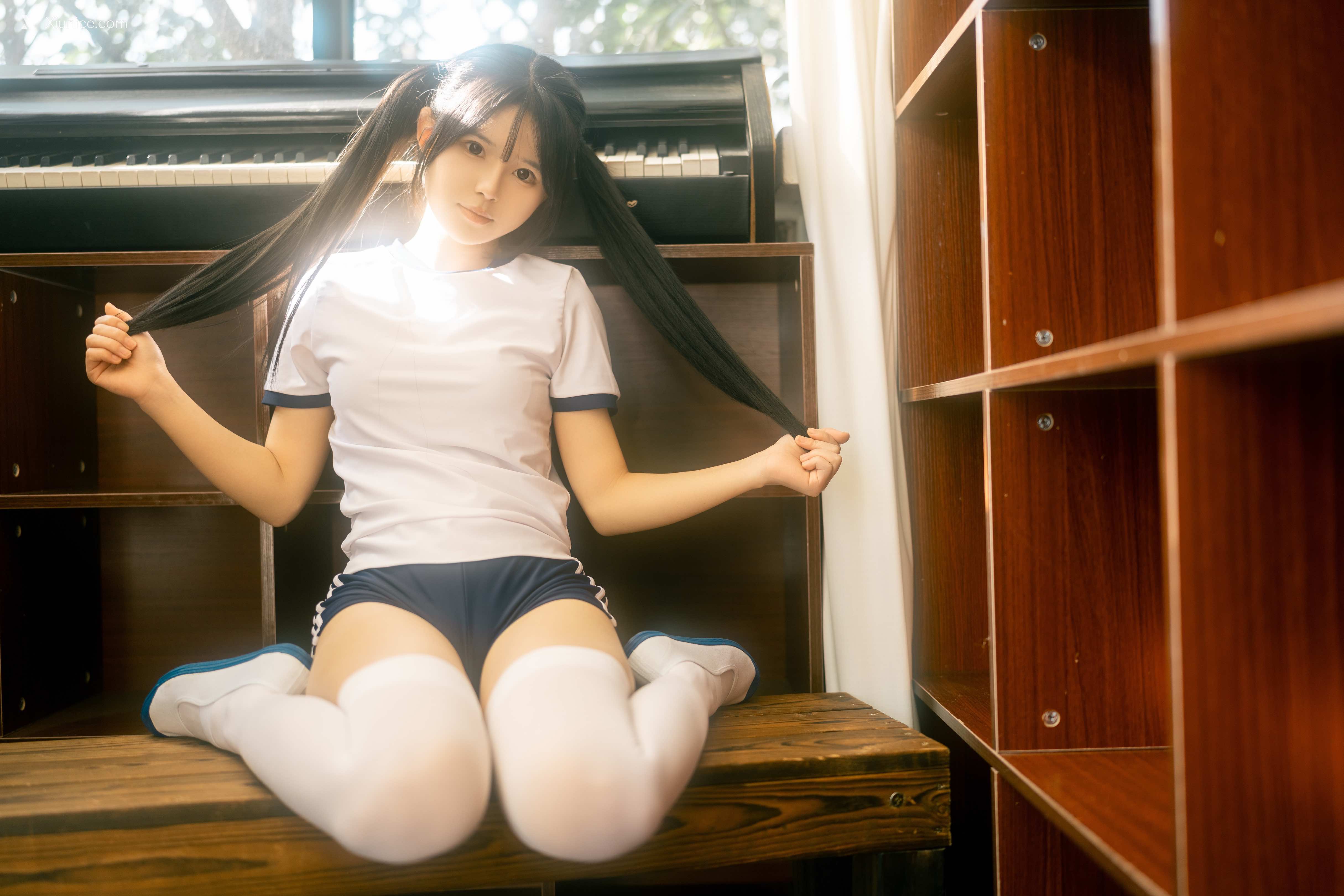 Coser@rua阮阮 – rua阮阮 – 春の更衣室-体操服 第45张