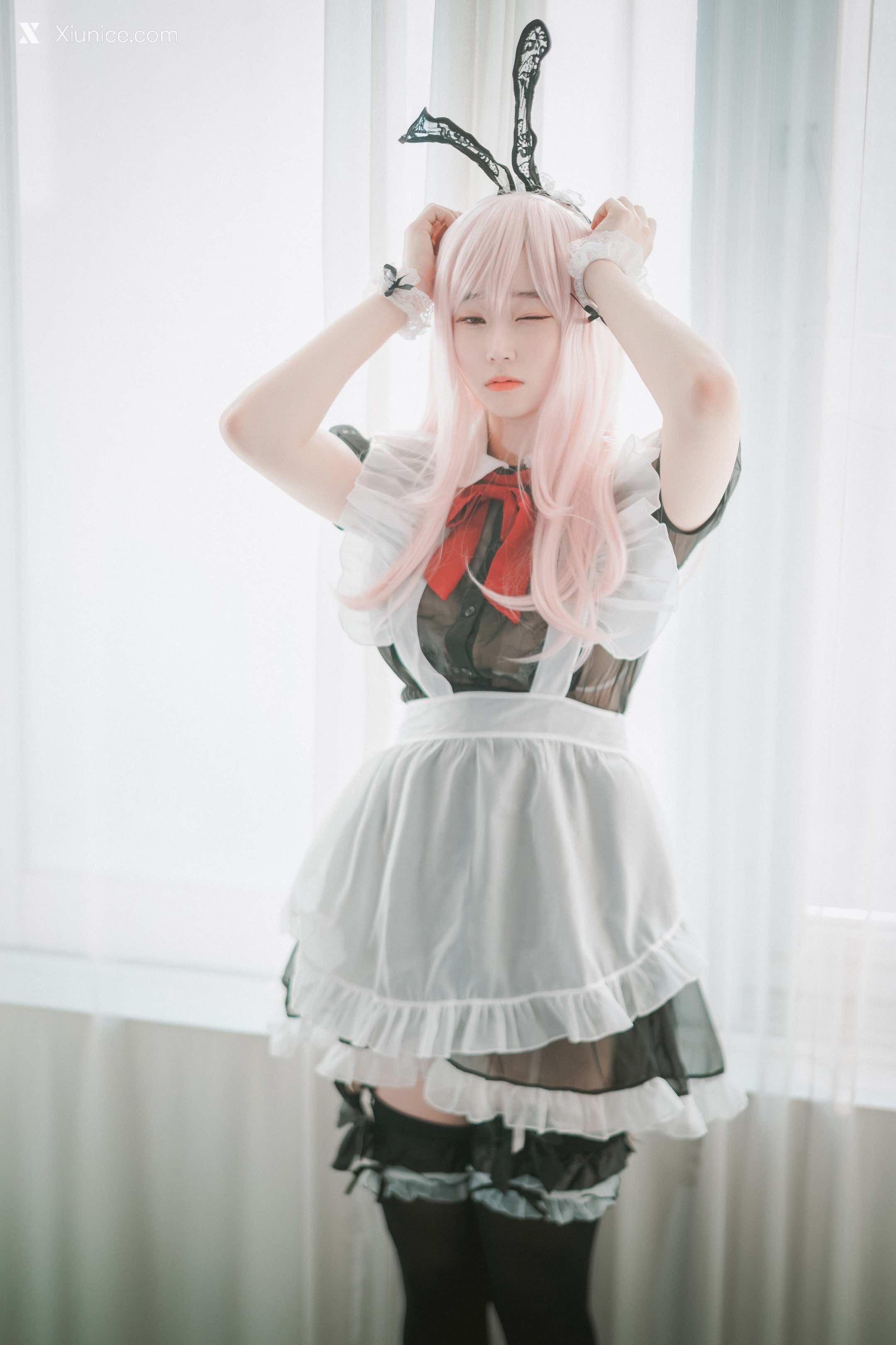 DJAWA Photo – Bambi (밤비) – Sheer Bunny Maid 第23张