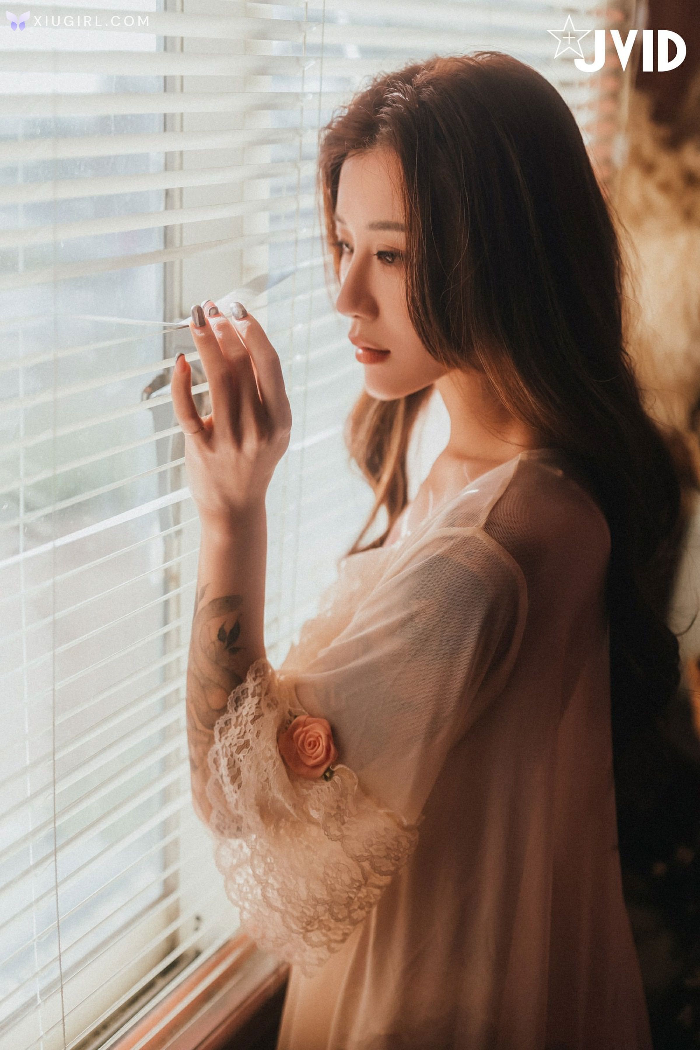 JVID Lara 雙囍 – 獨留的時光 與雙囍纏綿在浪漫花房的情緒與身體交流 第103张