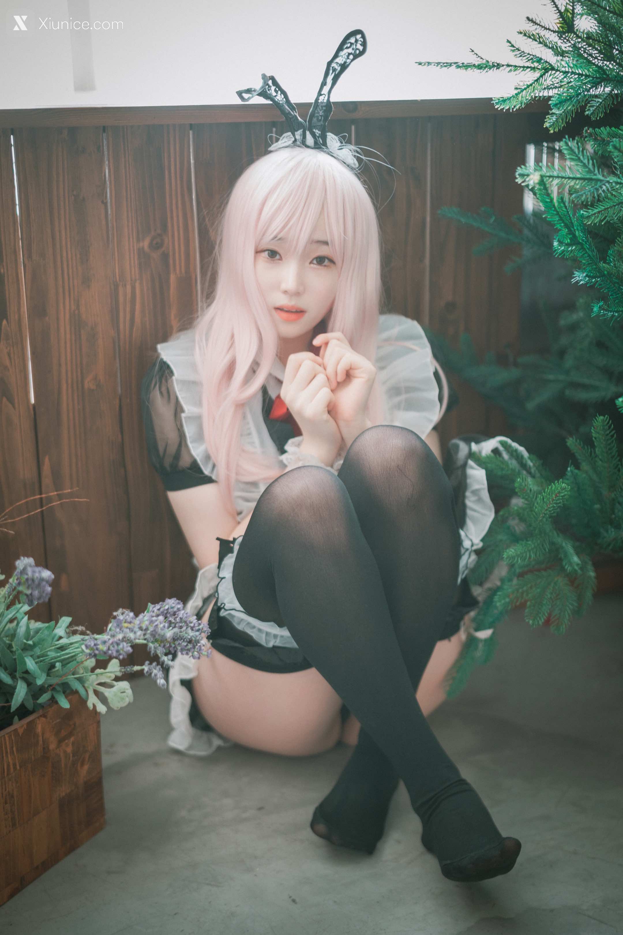 DJAWA Photo – Bambi (밤비) – Sheer Bunny Maid 第37张
