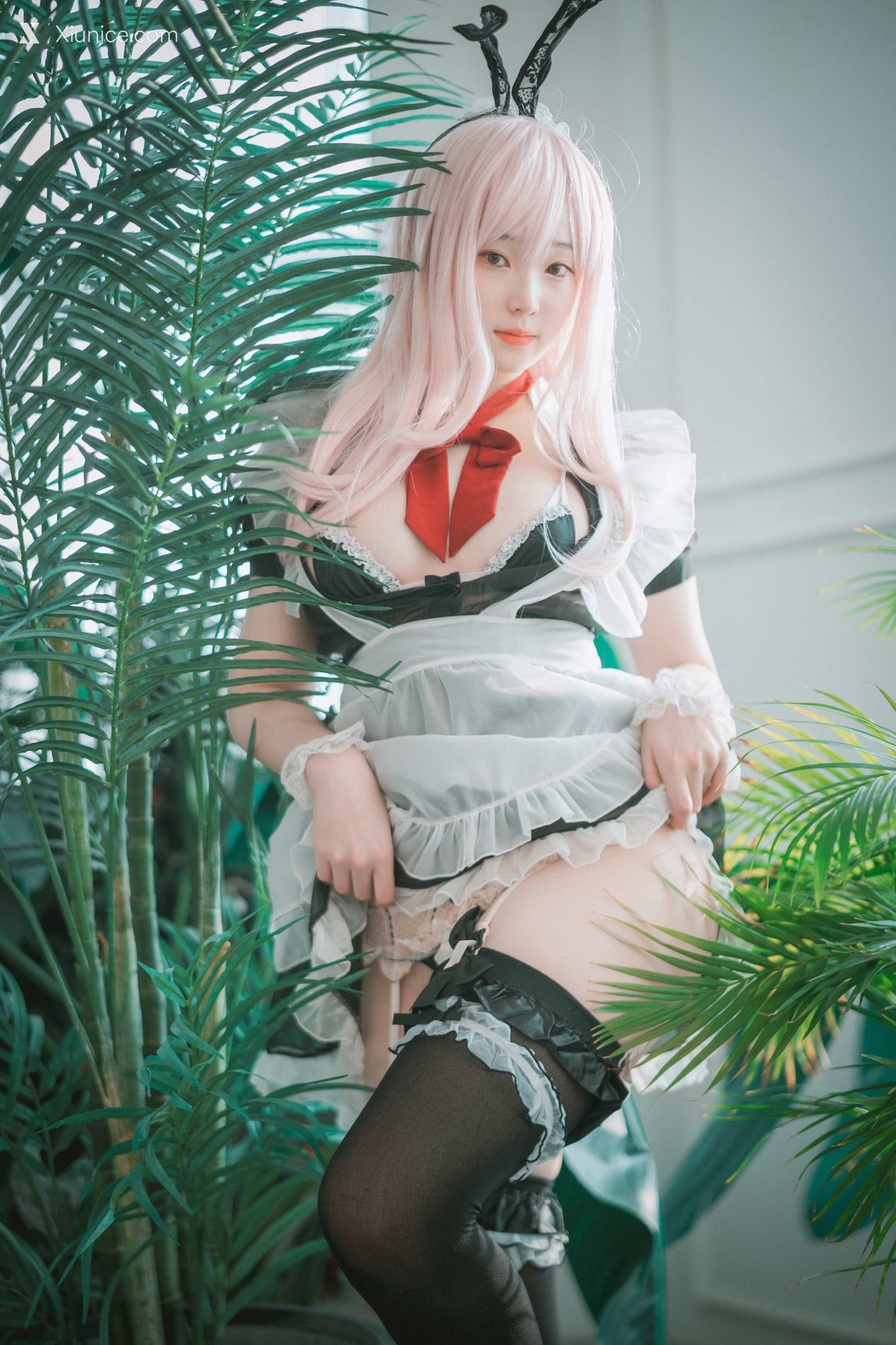 DJAWA Photo – Bambi (밤비) – Sheer Bunny Maid 第49张