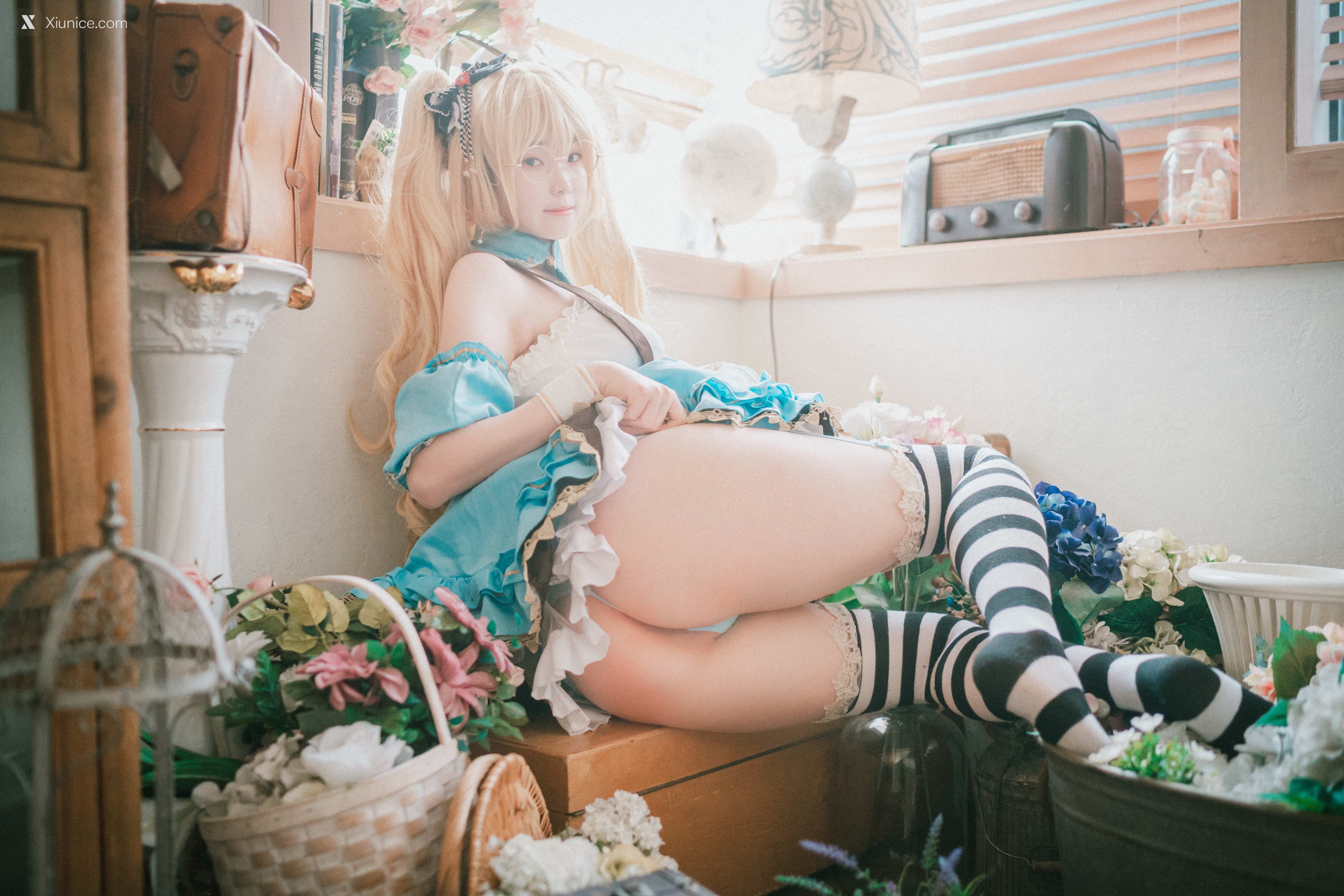 DJAWA Photo – Bambi (밤비) – Alice in Glasses 第8张