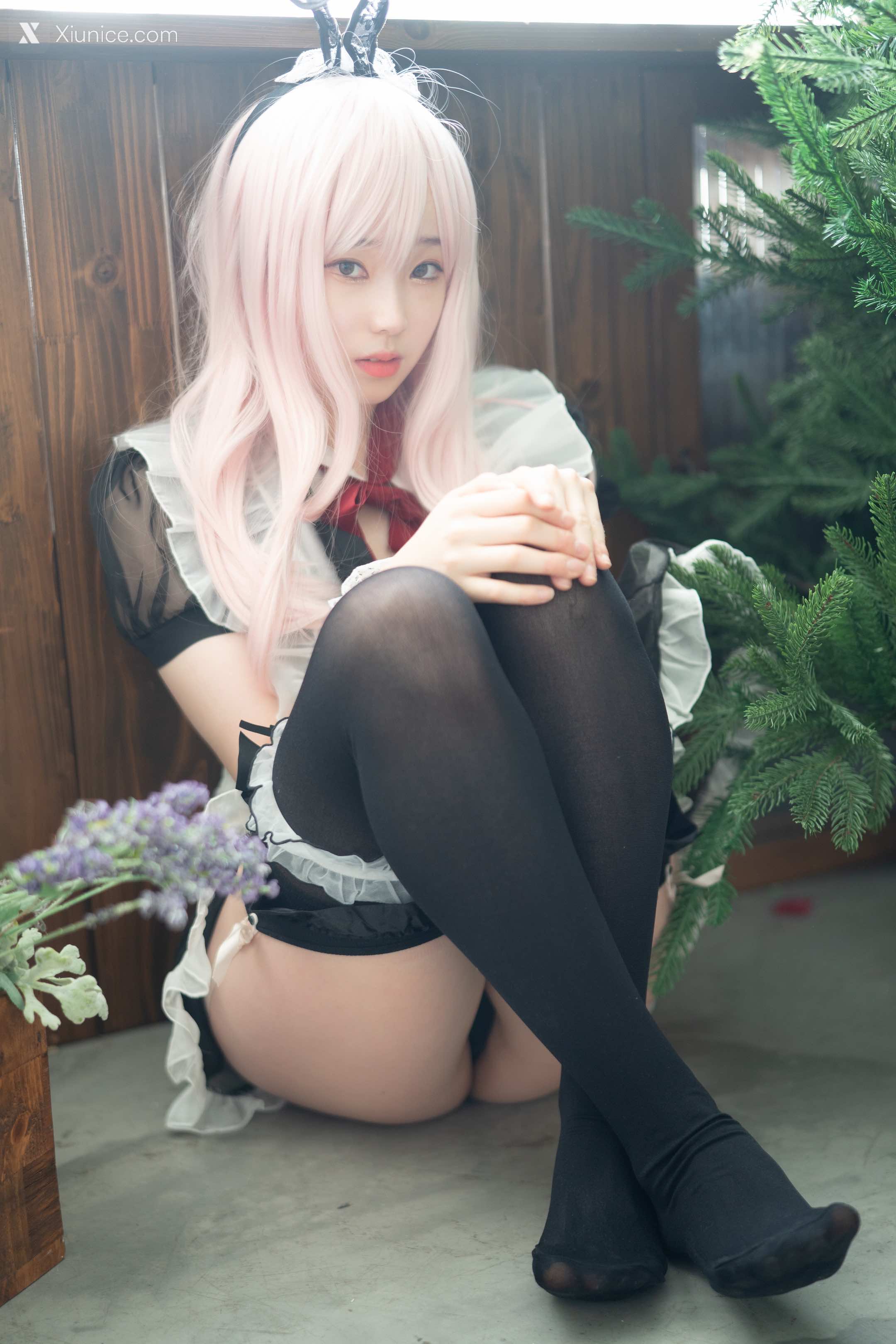 DJAWA Photo – Bambi (밤비) – Sheer Bunny Maid 第38张