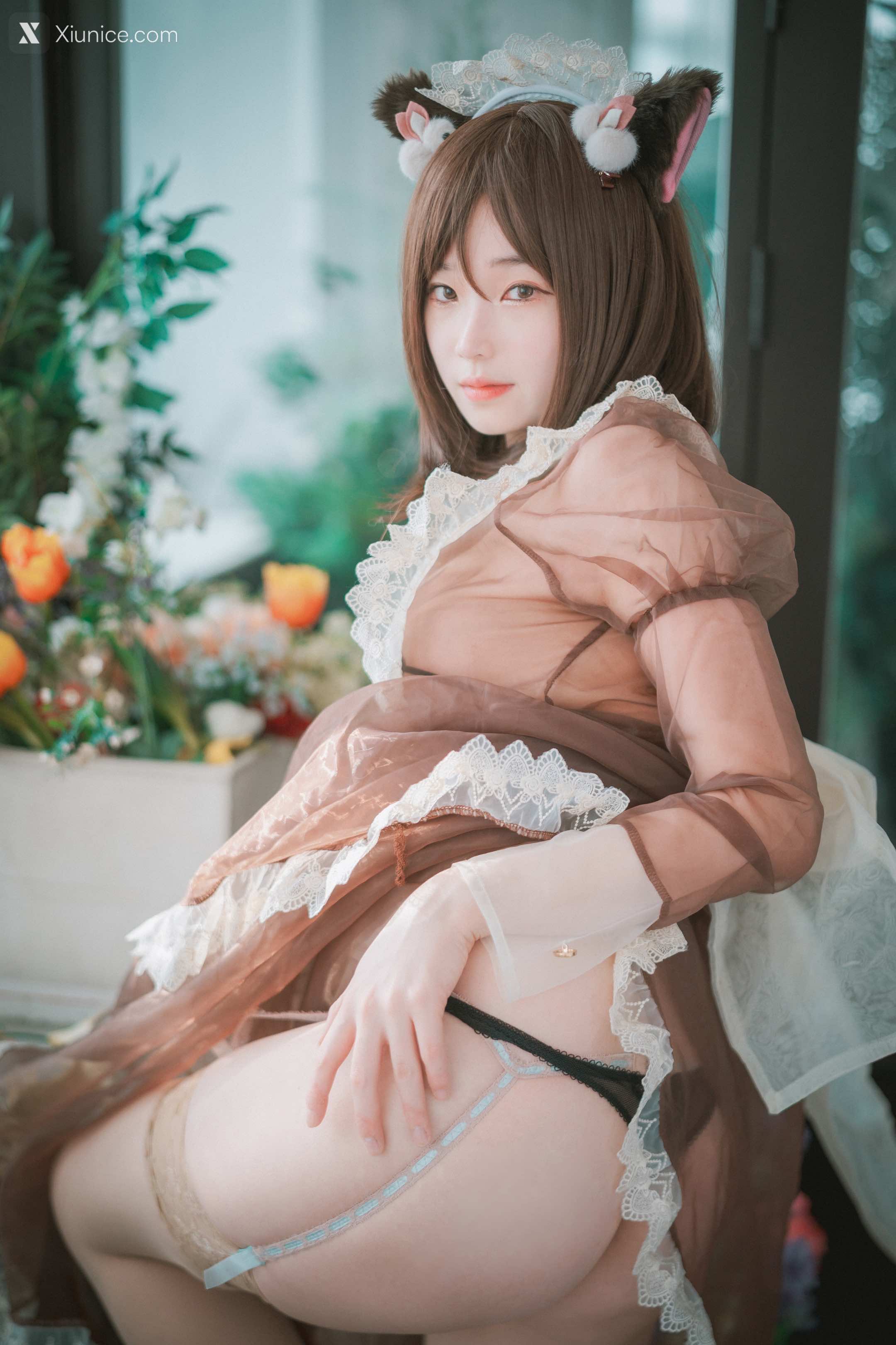 DJAWA Photo – Bambi (밤비) – Pure Marron (Maid) 第35张