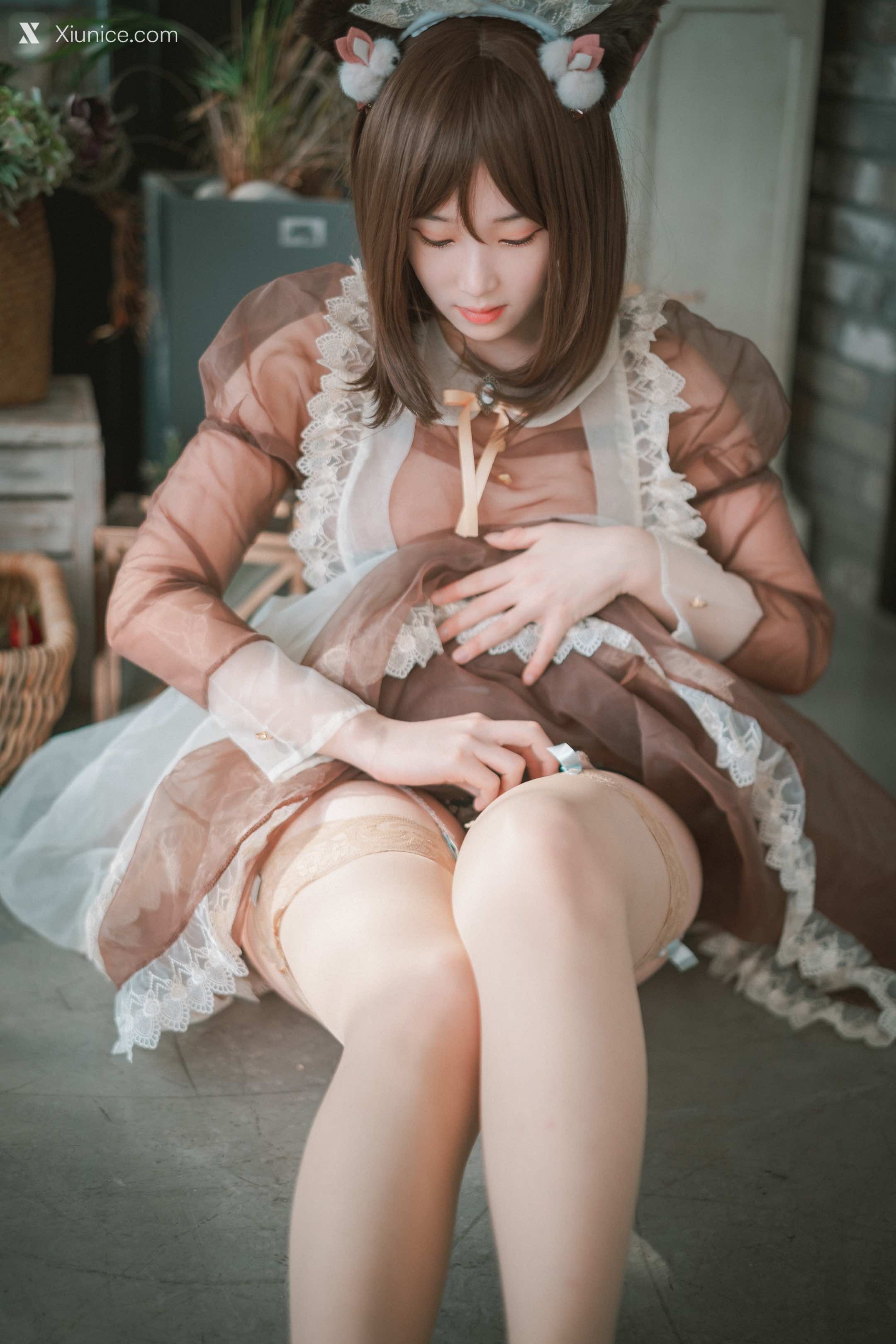 DJAWA Photo – Bambi (밤비) – Pure Marron (Maid) 第41张