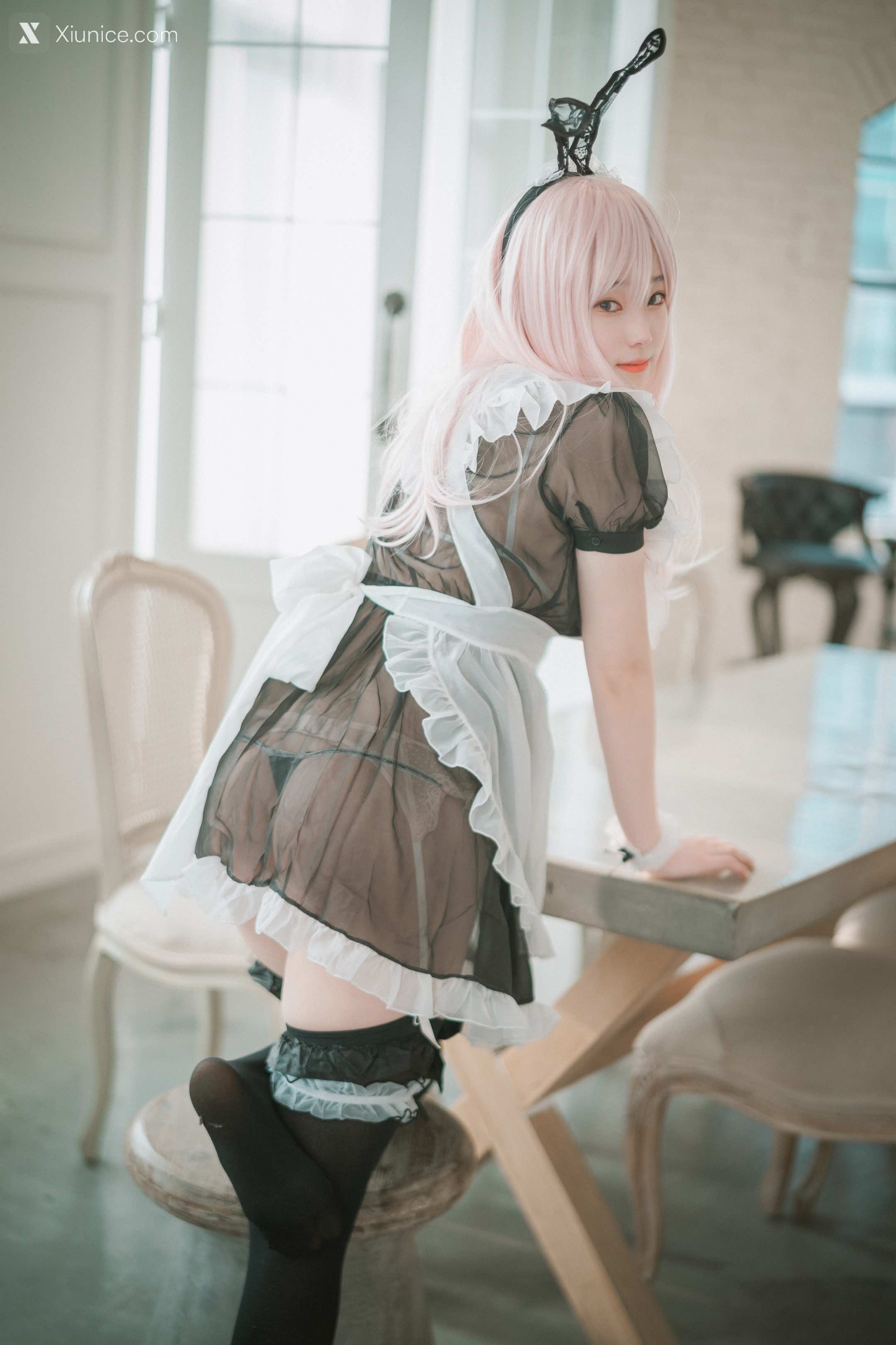 DJAWA Photo – Bambi (밤비) – Sheer Bunny Maid 第40张