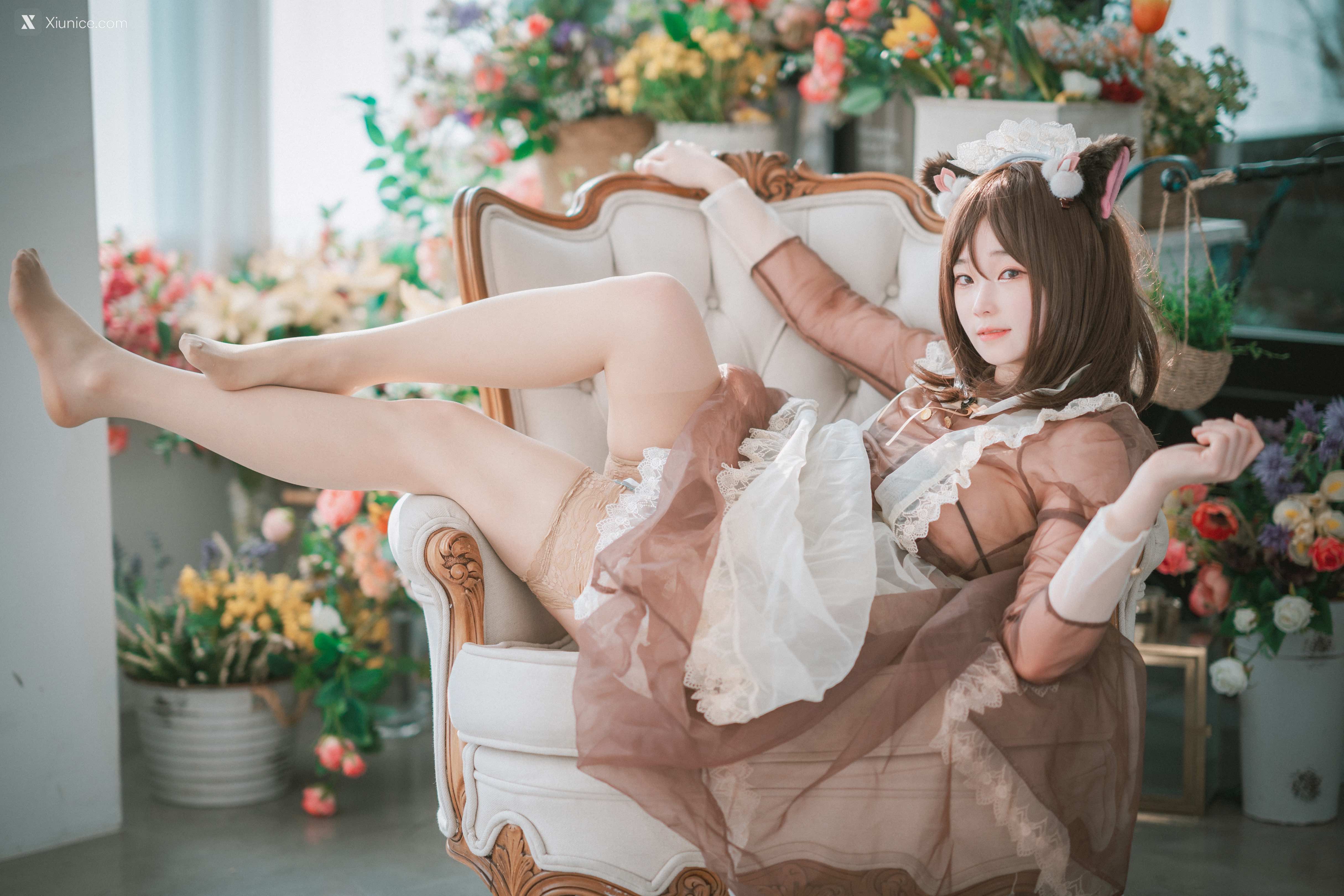 DJAWA Photo – Bambi (밤비) – Pure Marron (Maid) 第27张
