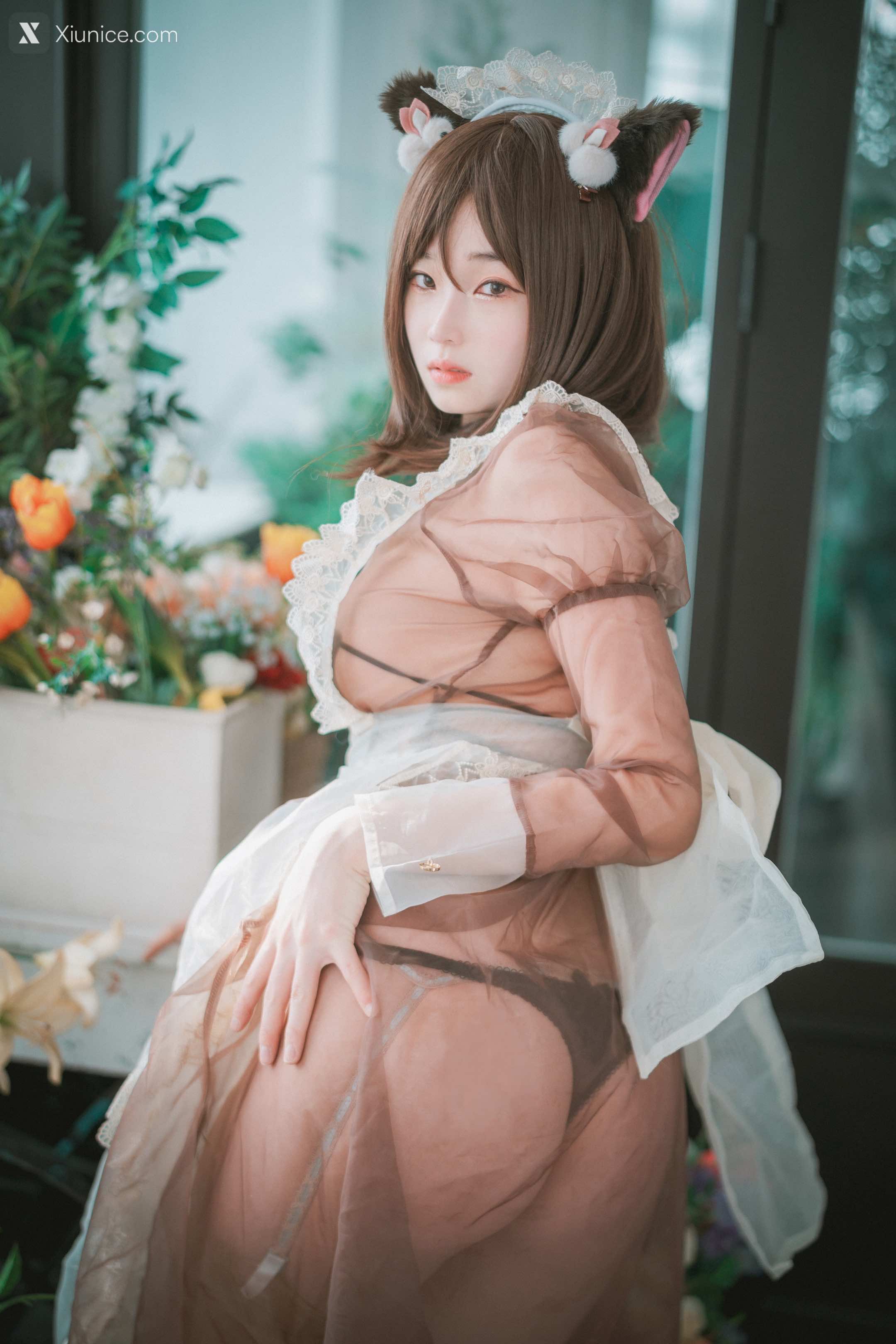 DJAWA Photo – Bambi (밤비) – Pure Marron (Maid) 第34张