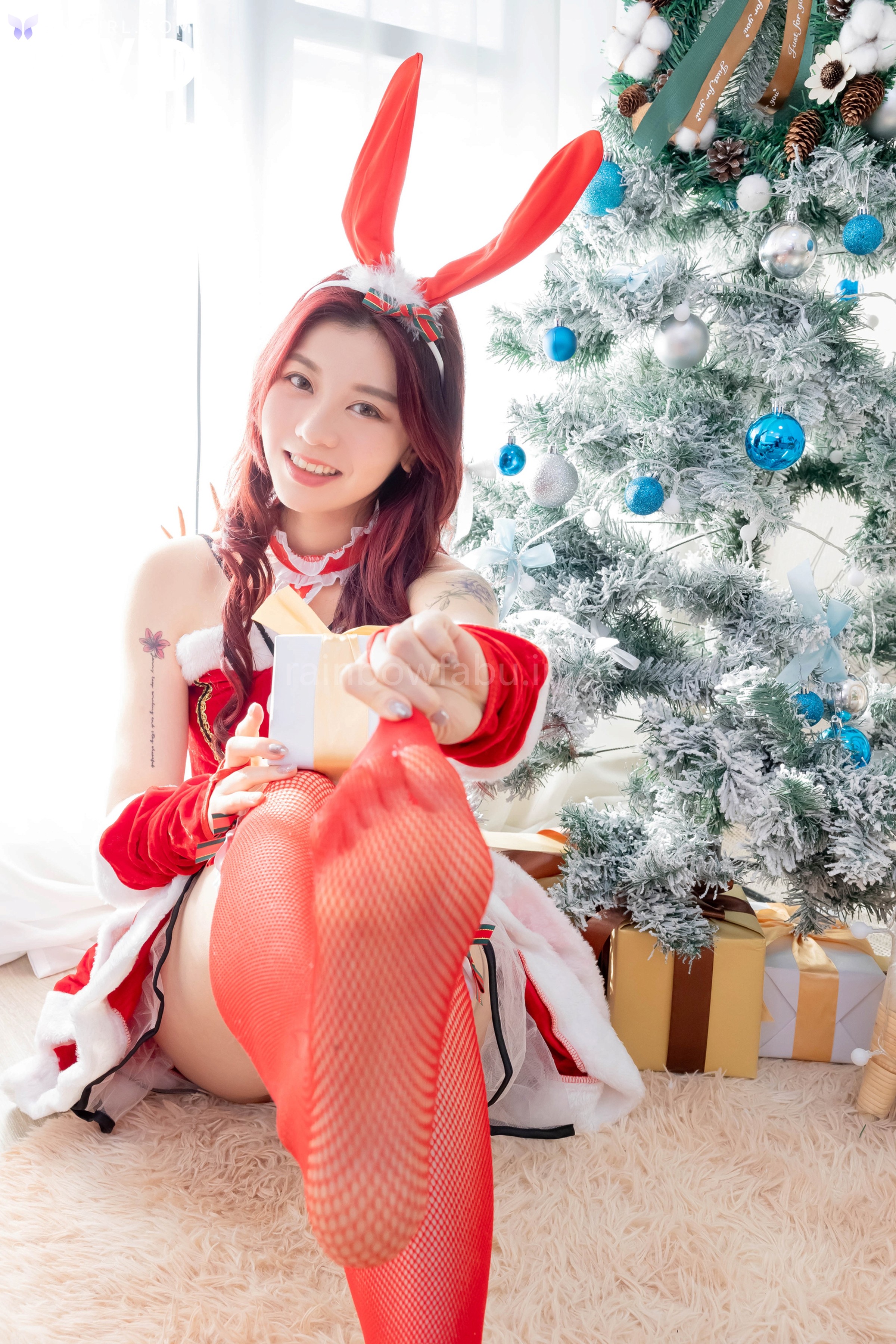 JVID Caroline卡洛琳 – 暗戀中的超正學妹今年的交換禮物很不一樣 第58张