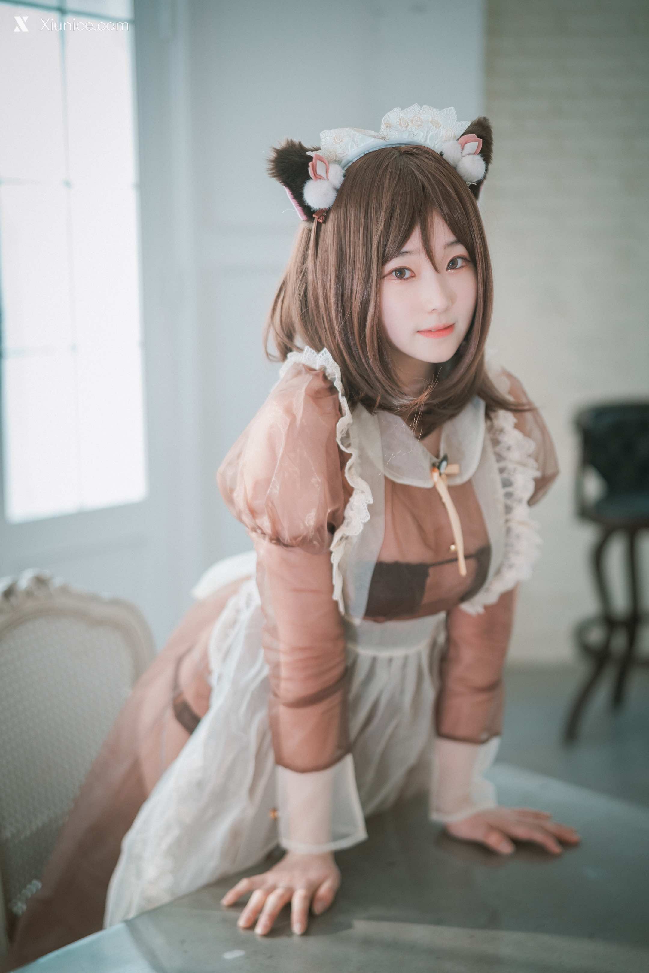 DJAWA Photo – Bambi (밤비) – Pure Marron (Maid) 第2张