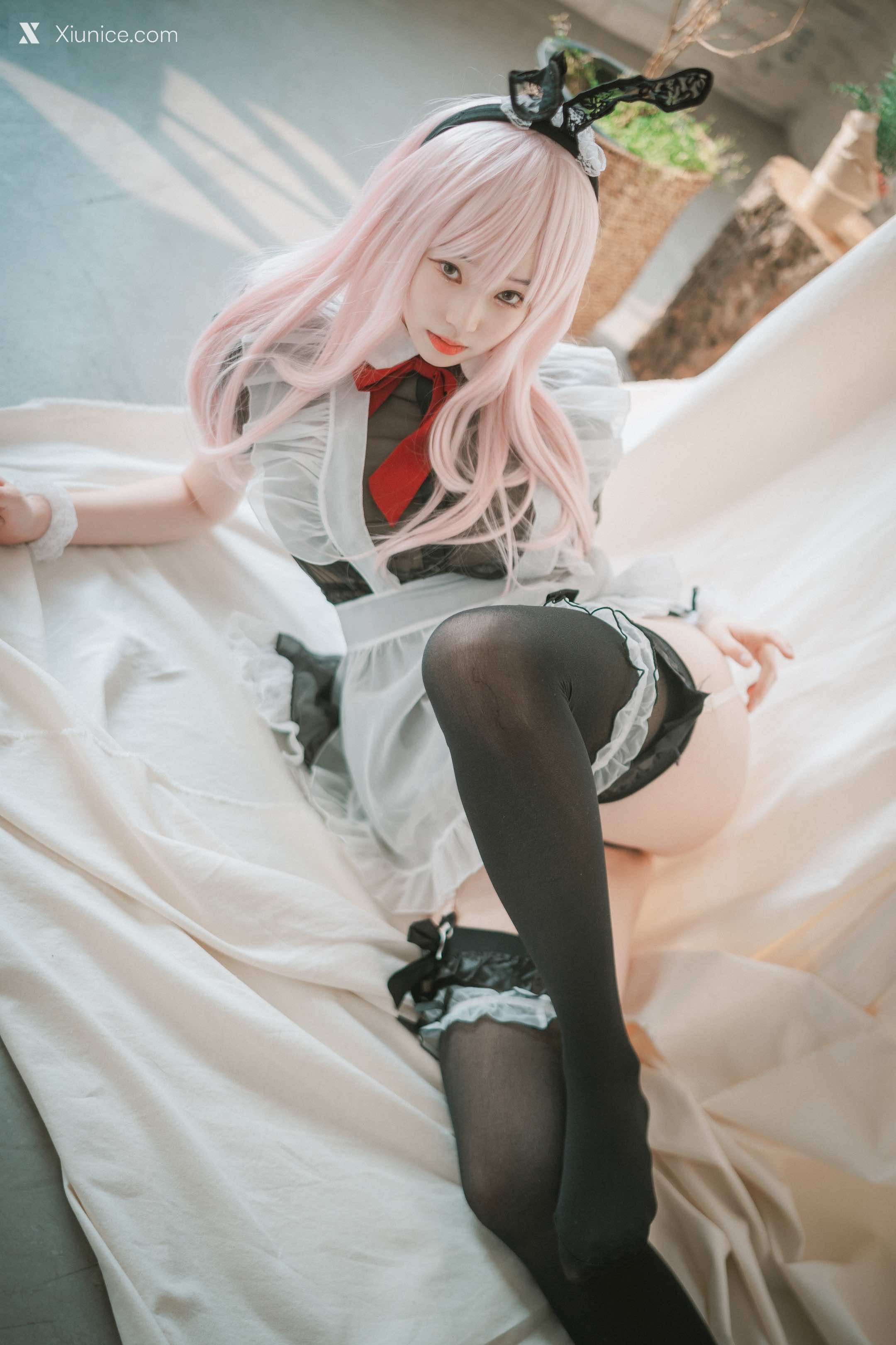DJAWA Photo – Bambi (밤비) – Sheer Bunny Maid 第17张