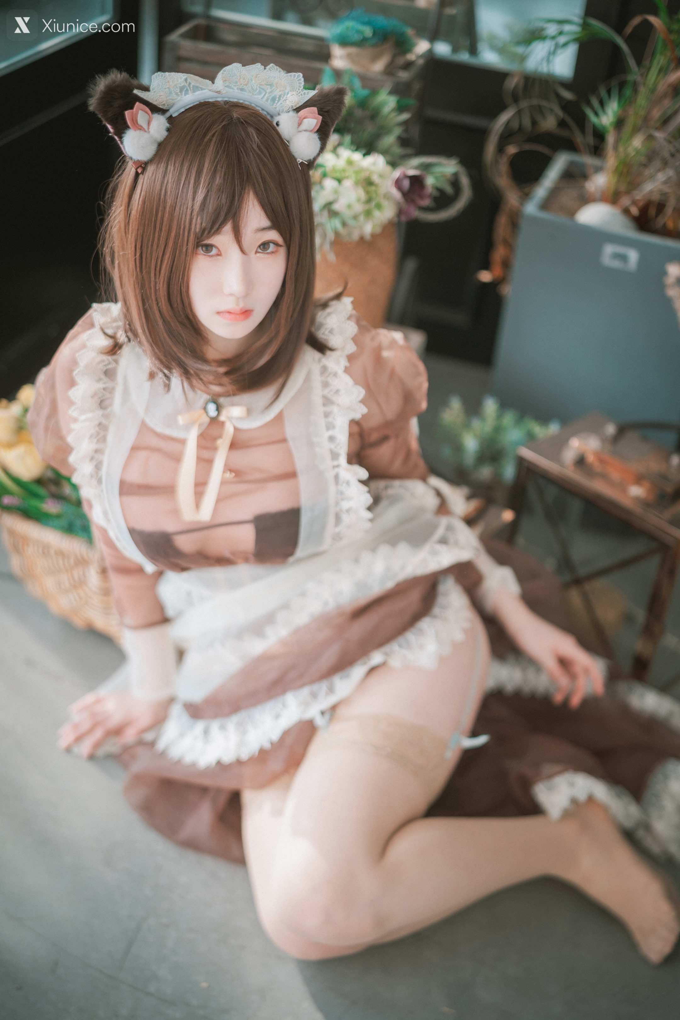 DJAWA Photo – Bambi (밤비) – Pure Marron (Maid) 第38张