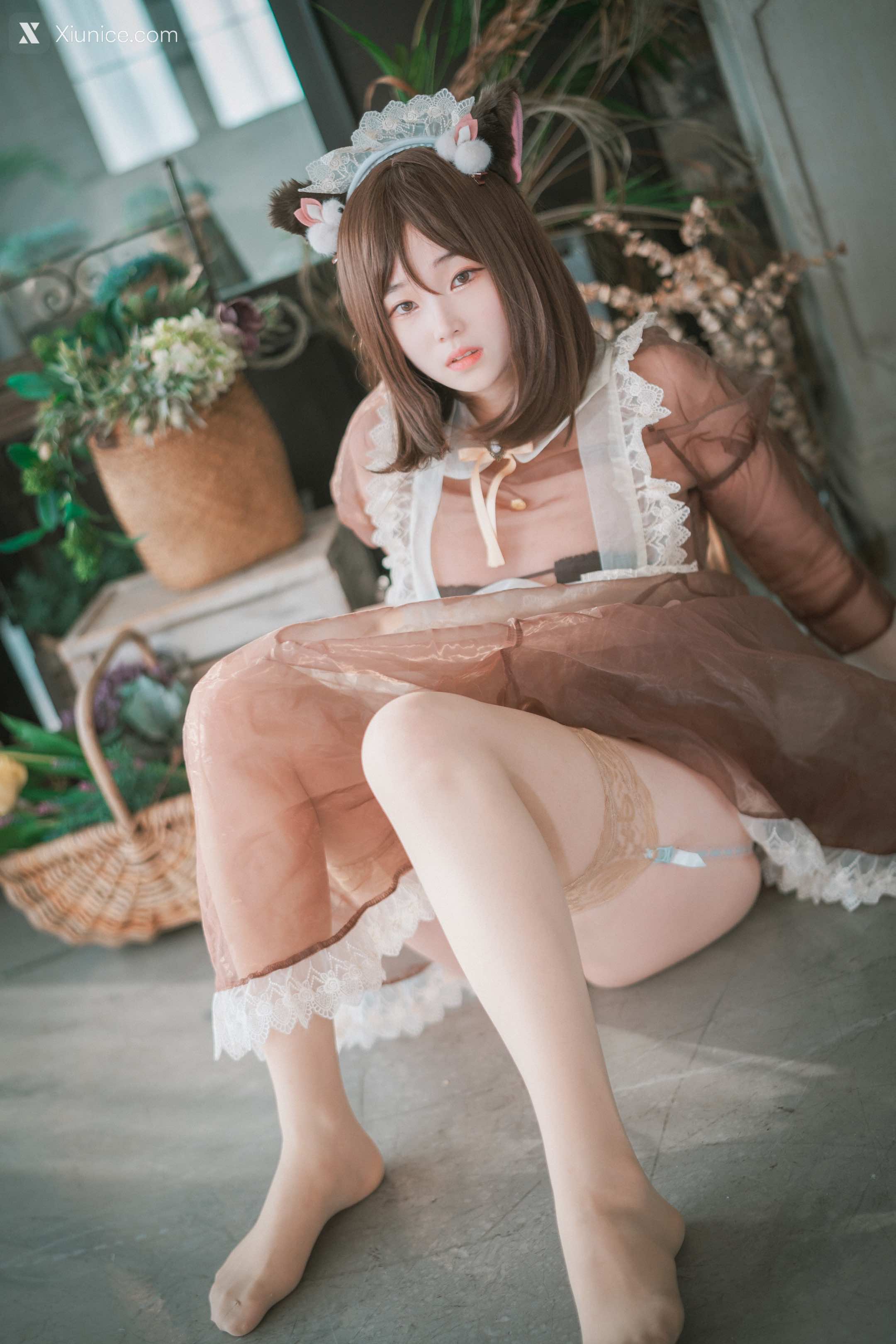 DJAWA Photo – Bambi (밤비) – Pure Marron (Maid) 第40张