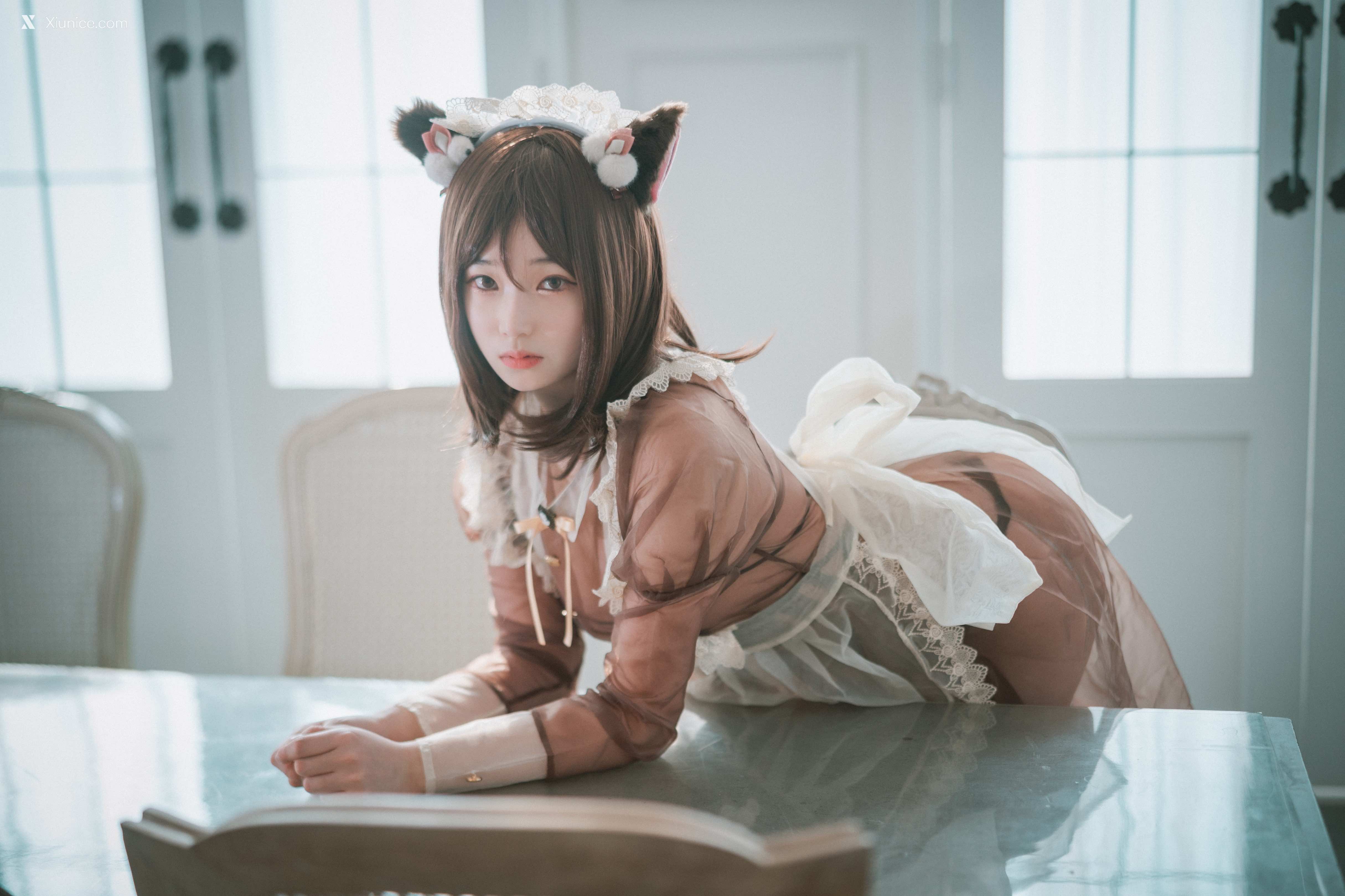 DJAWA Photo – Bambi (밤비) – Pure Marron (Maid) 第3张