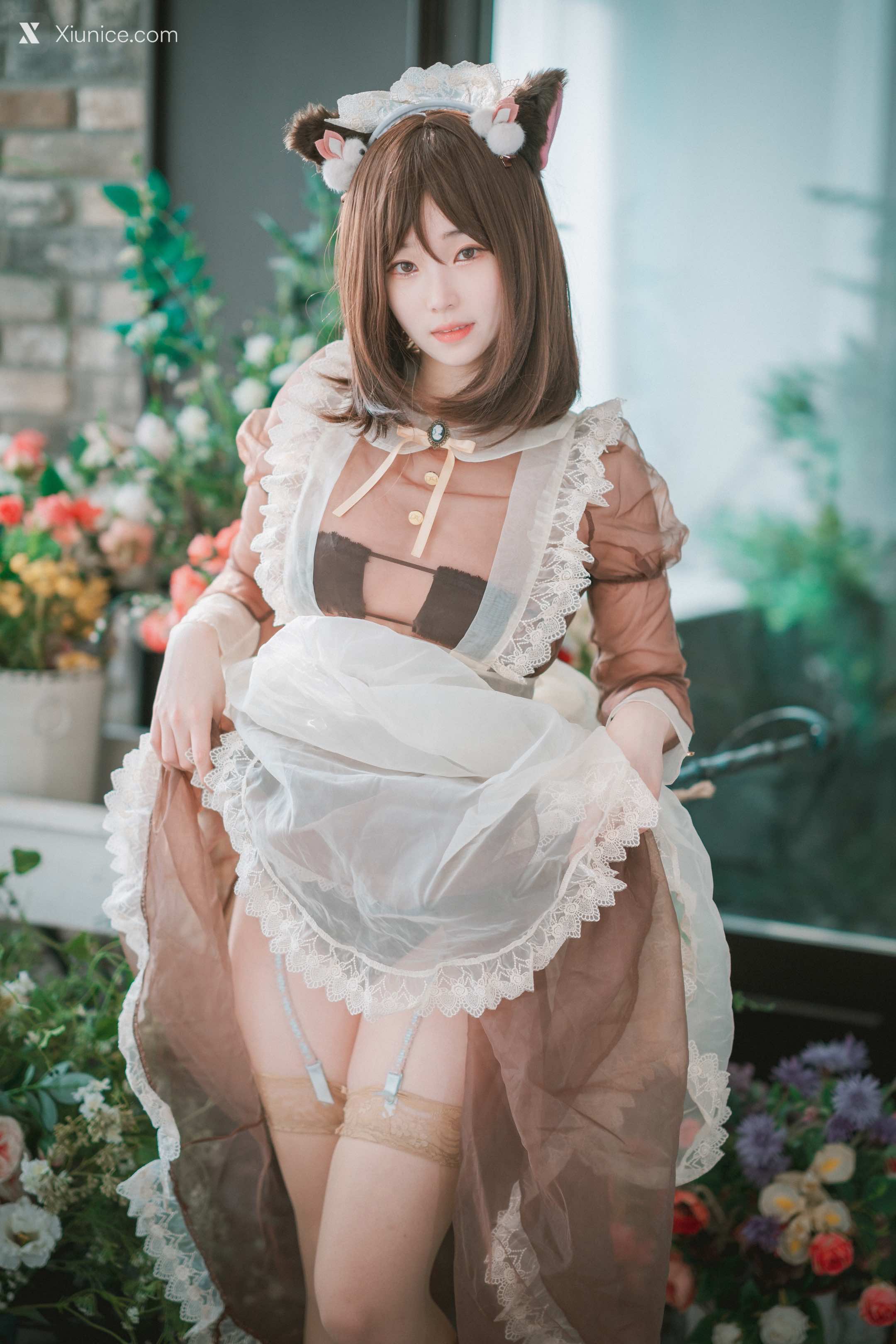 DJAWA Photo – Bambi (밤비) – Pure Marron (Maid) 第33张