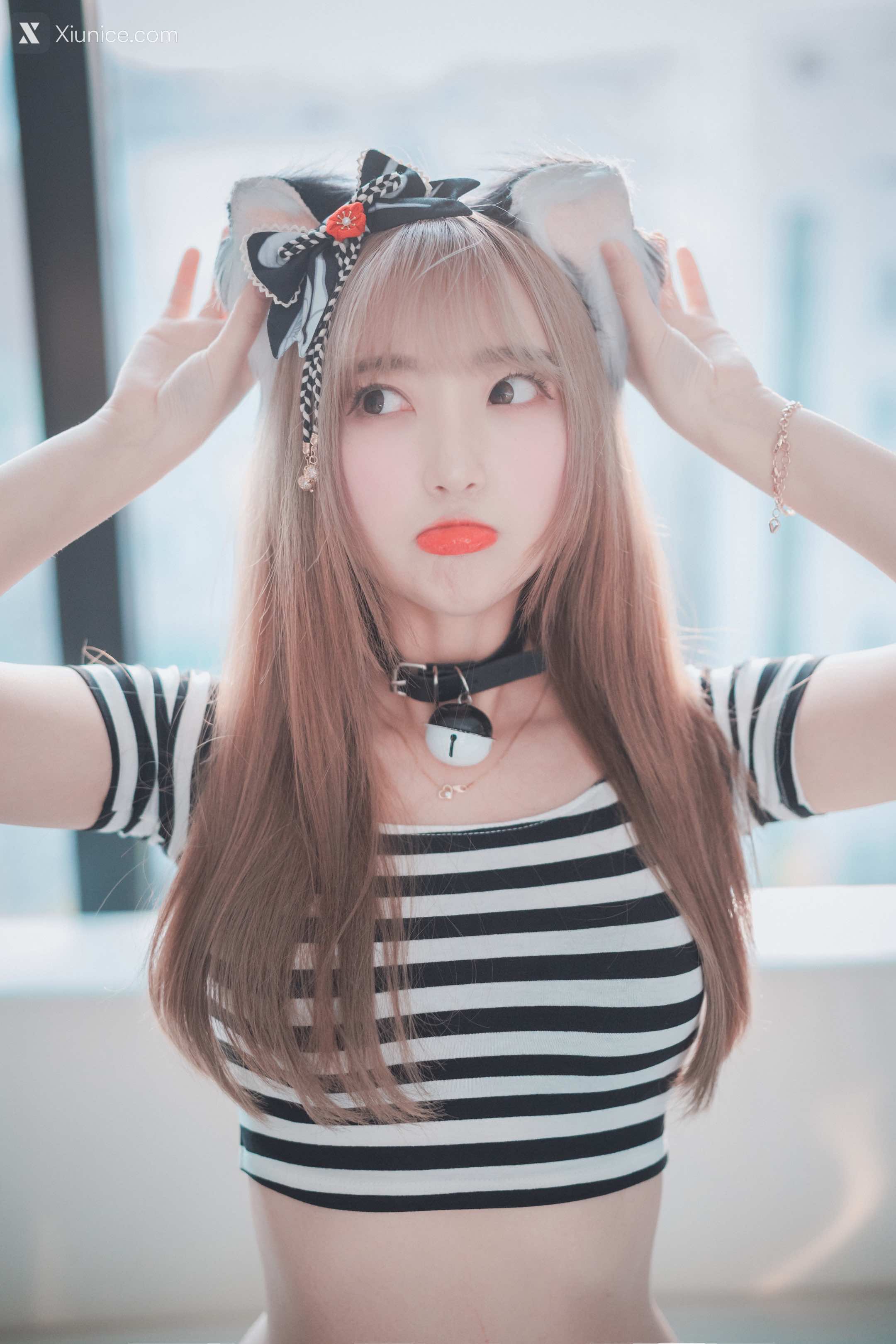 DJAWA Photo – HaNari (하나리) – Catgirl in Stripes 第2张