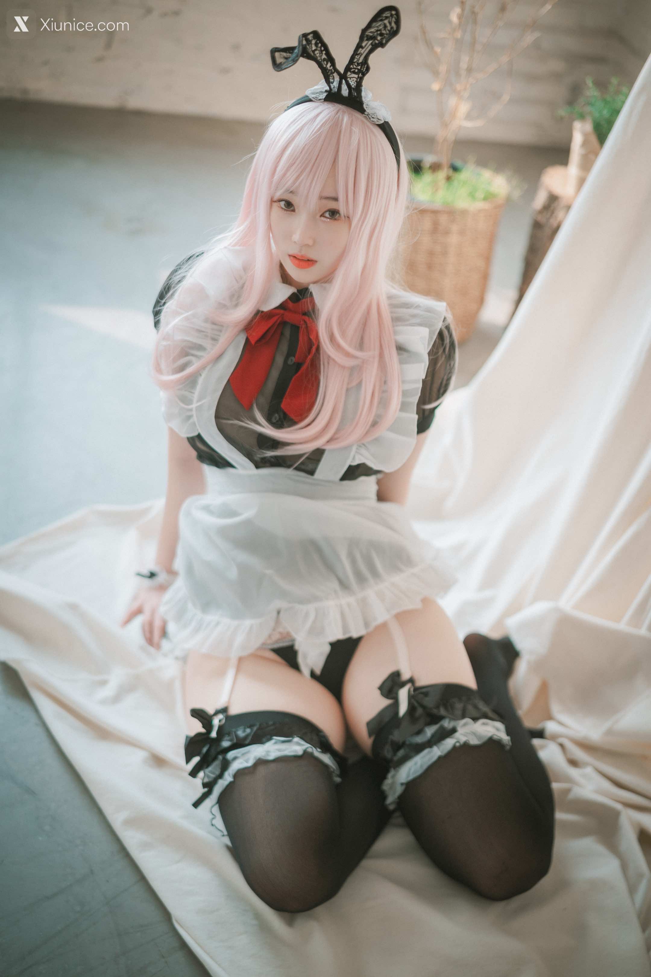 DJAWA Photo – Bambi (밤비) – Sheer Bunny Maid 第16张