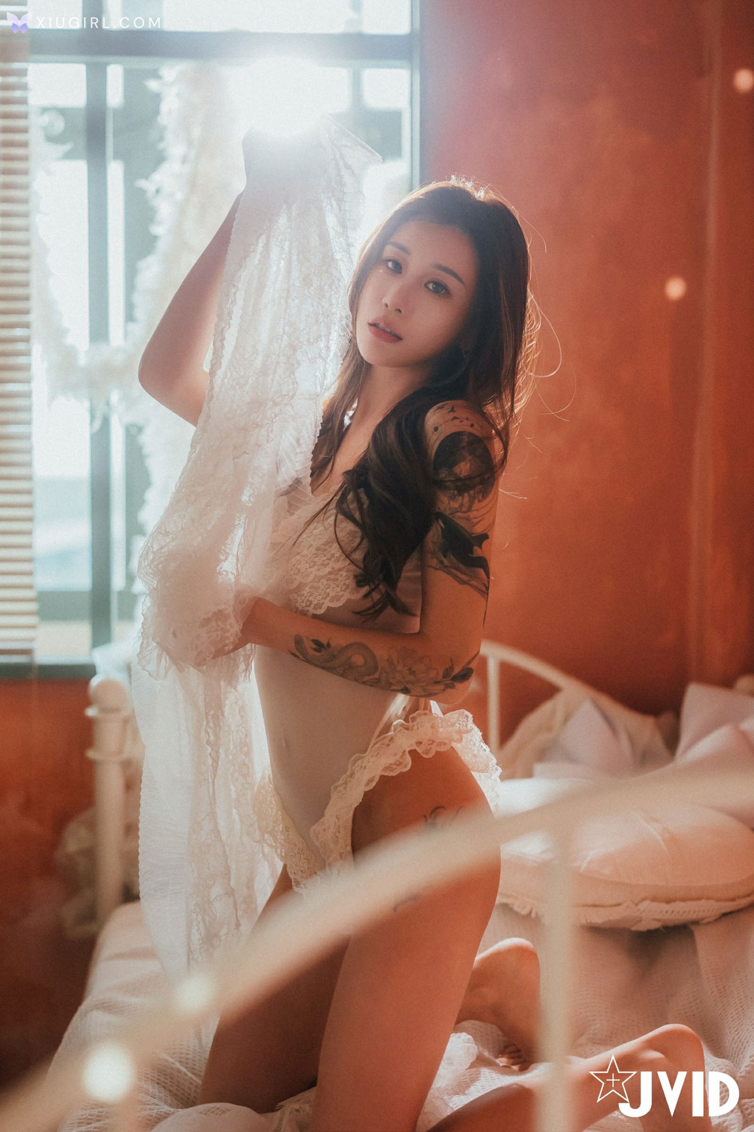 JVID Lara 雙囍 – 獨留的時光 與雙囍纏綿在浪漫花房的情緒與身體交流 第71张