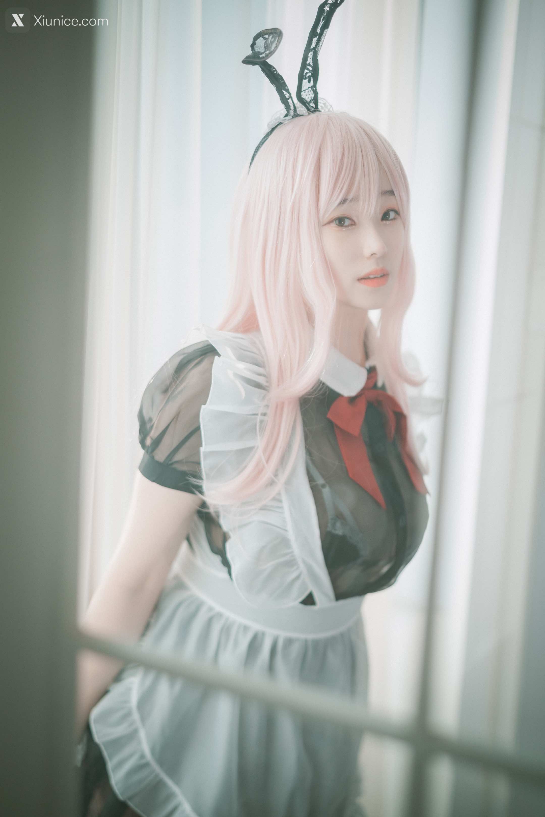 DJAWA Photo – Bambi (밤비) – Sheer Bunny Maid 第24张